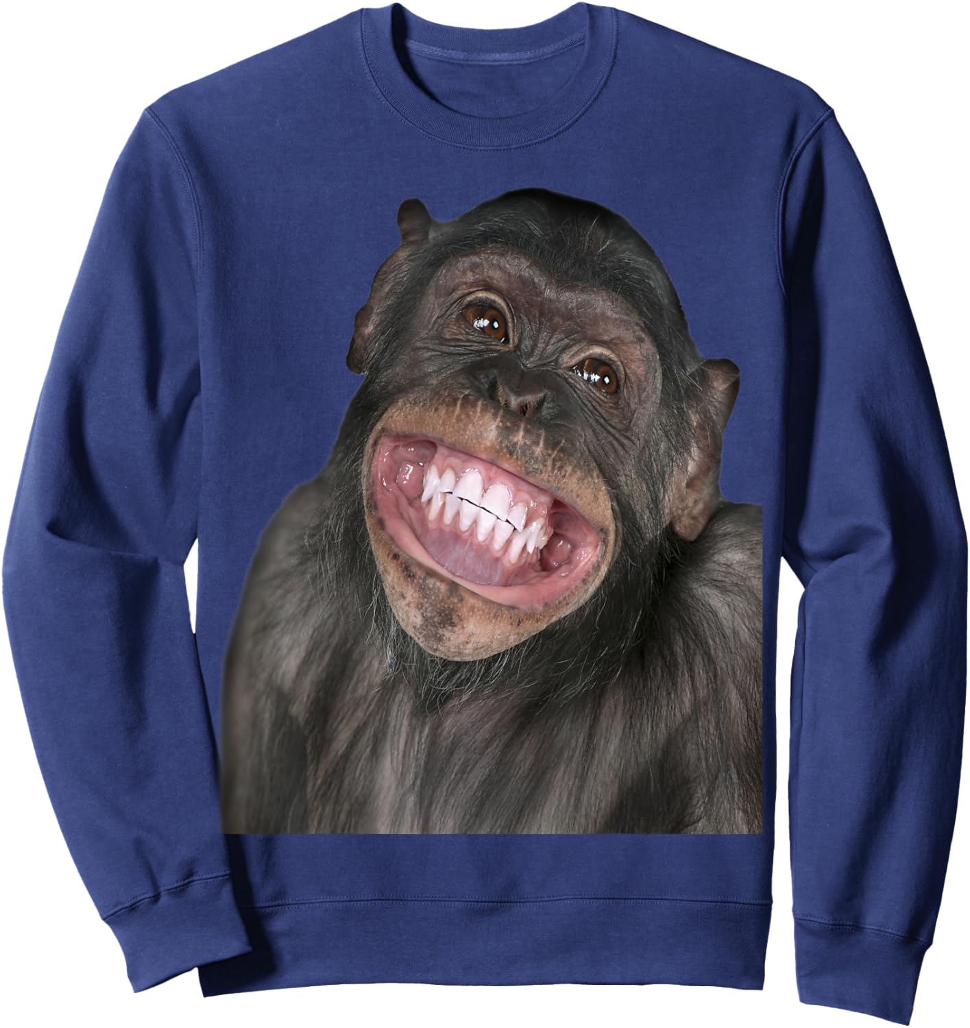 Smiling Chimpanzee Sweatshirt - Sweatshirt | Navy