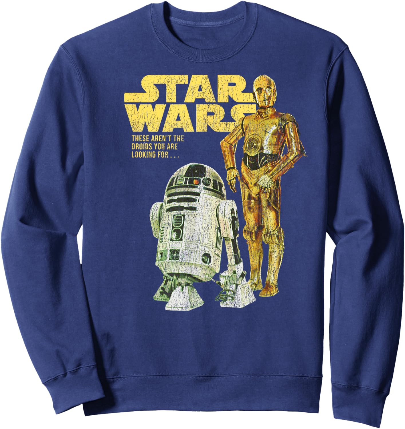 Star Wars R2-D2 & C-3PO Logo Portrait Sweatshirt - Sweatshirt | Navy