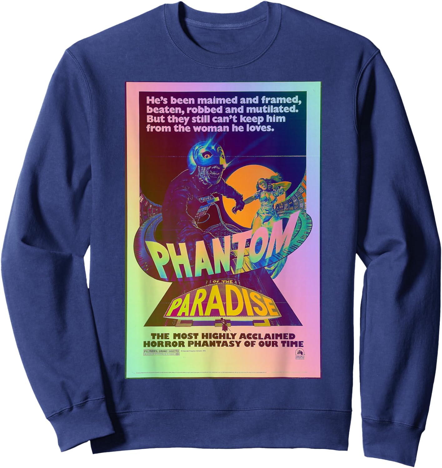 Movie Classic Poster Rock and roll Phantom Sweatshirt - Sweatshirt | Navy