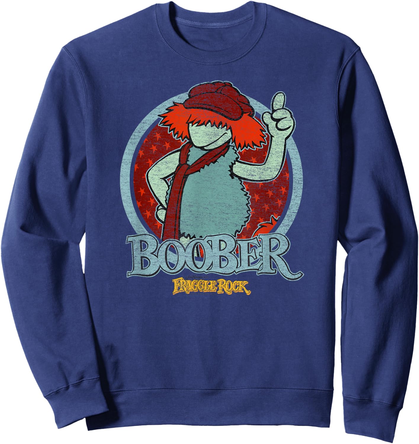 Fraggle Rock Boober Circle Sweatshirt - Sweatshirt | Navy