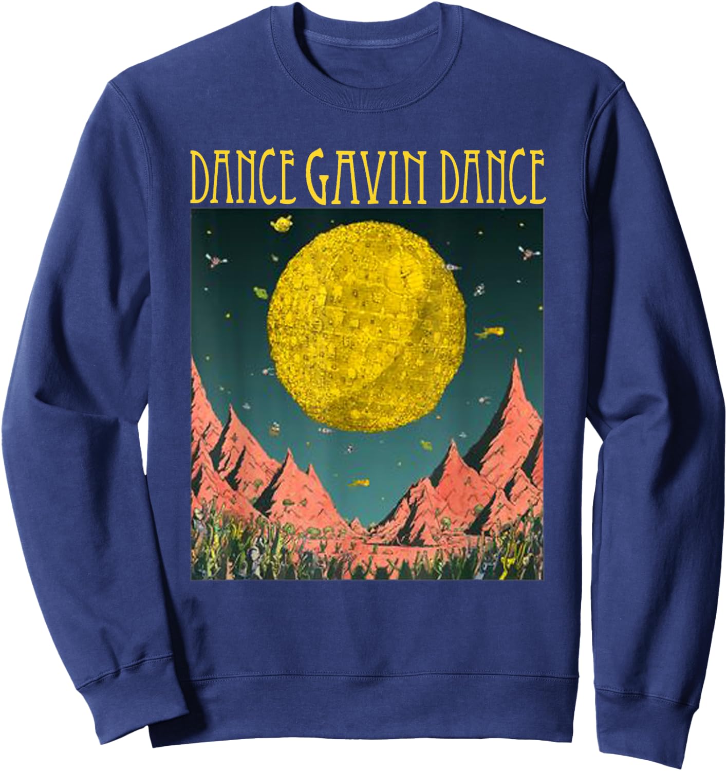 Dance Gavin Dance Mothership graphic - Dance Gavin Dance Sweatshirt - Sweatshirt | Navy