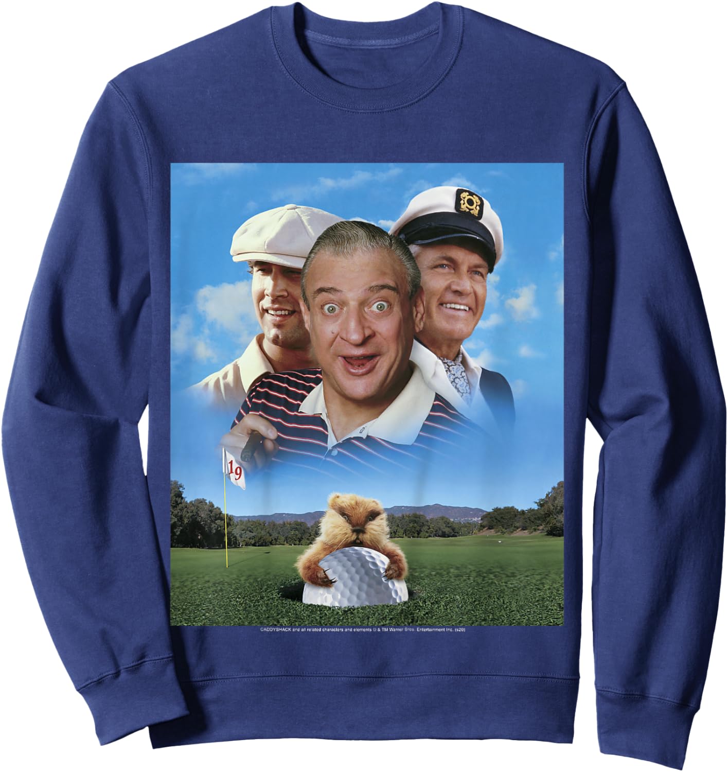 Kids Caddyshack Group Shot Poster Sweatshirt - Sweatshirt | Navy