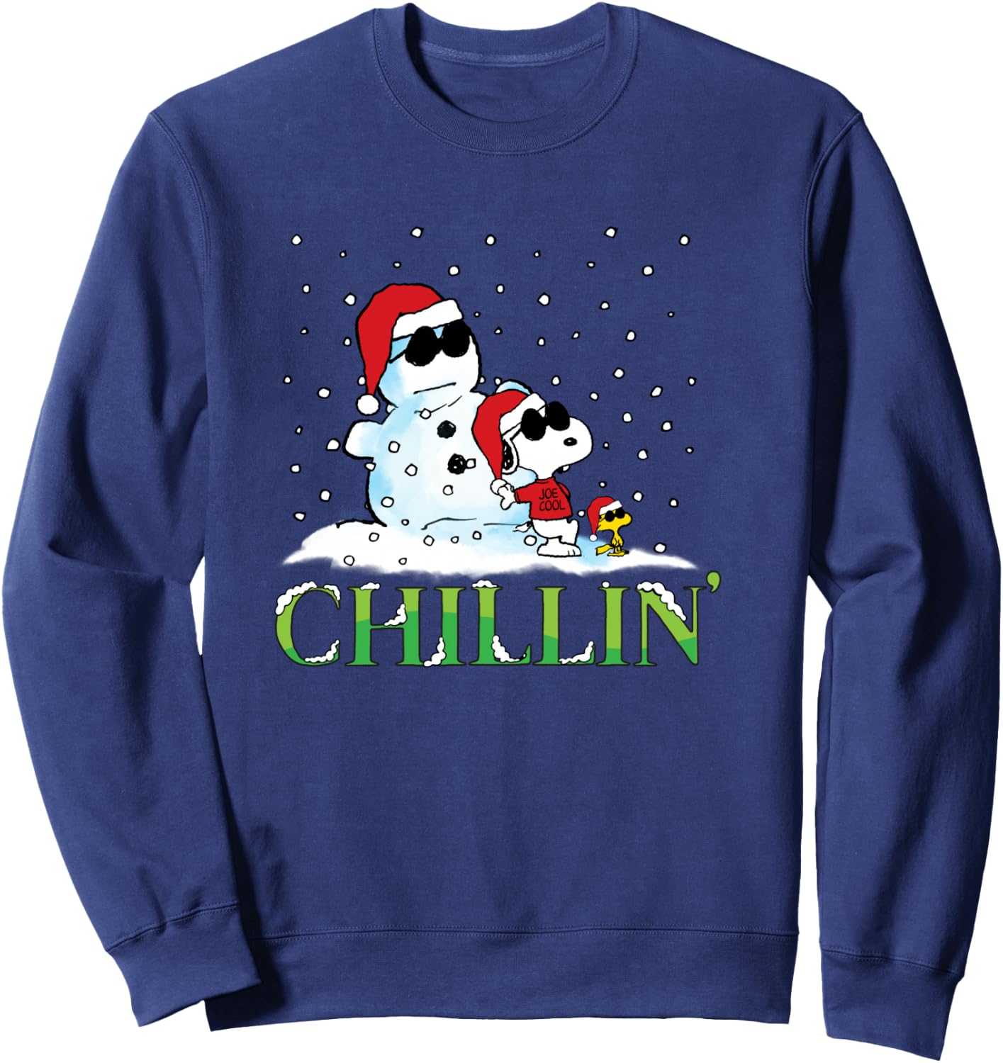 Peanuts Holiday Snoopy Chillin Sweatshirt - Sweatshirt | Navy