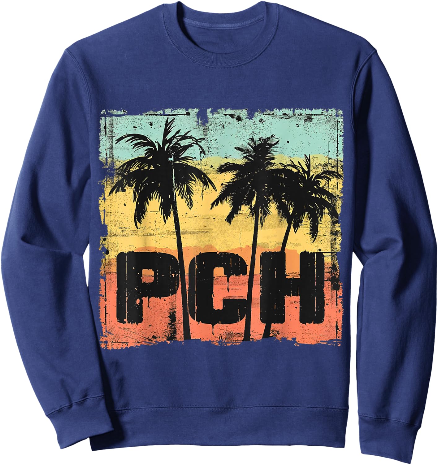PCH - Pacific Coastal California Highway Sweatshirt - Sweatshirt | Navy