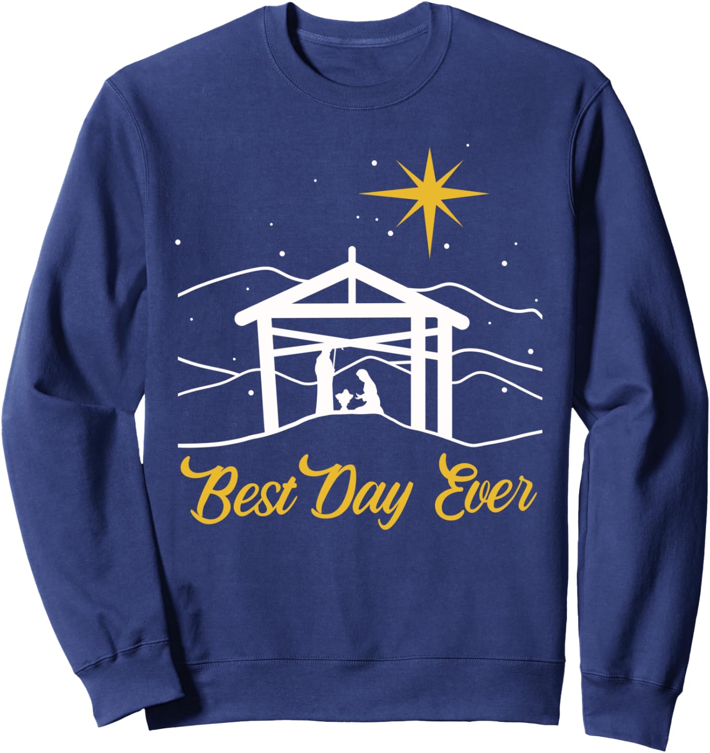 True Story Christmas Jesus Nativity gift, Christian gift Sweatshirt - Sweatshirt | Navy