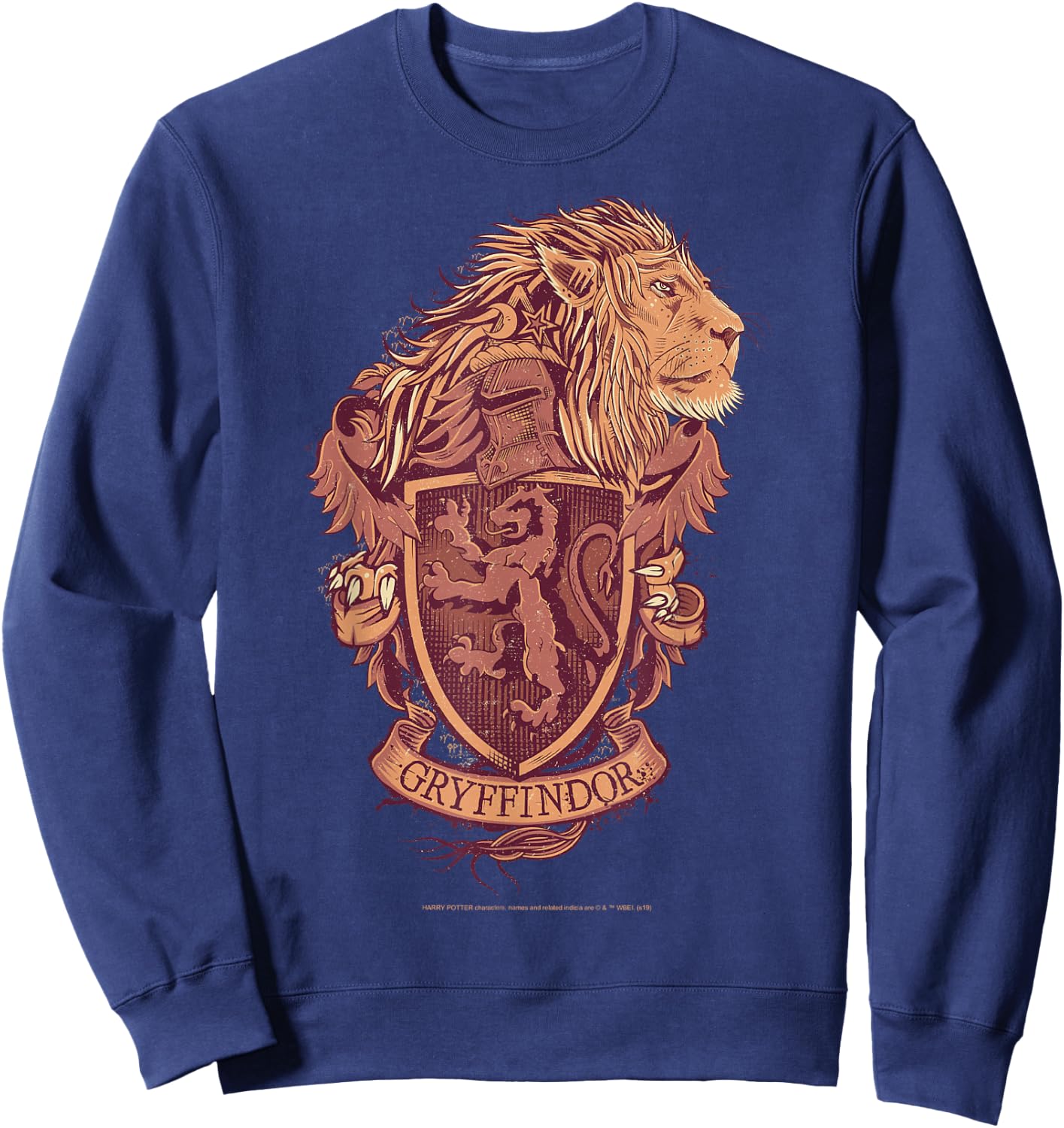 Harry Potter Gryffindor Detailed Crest Sweatshirt - Sweatshirt | Navy