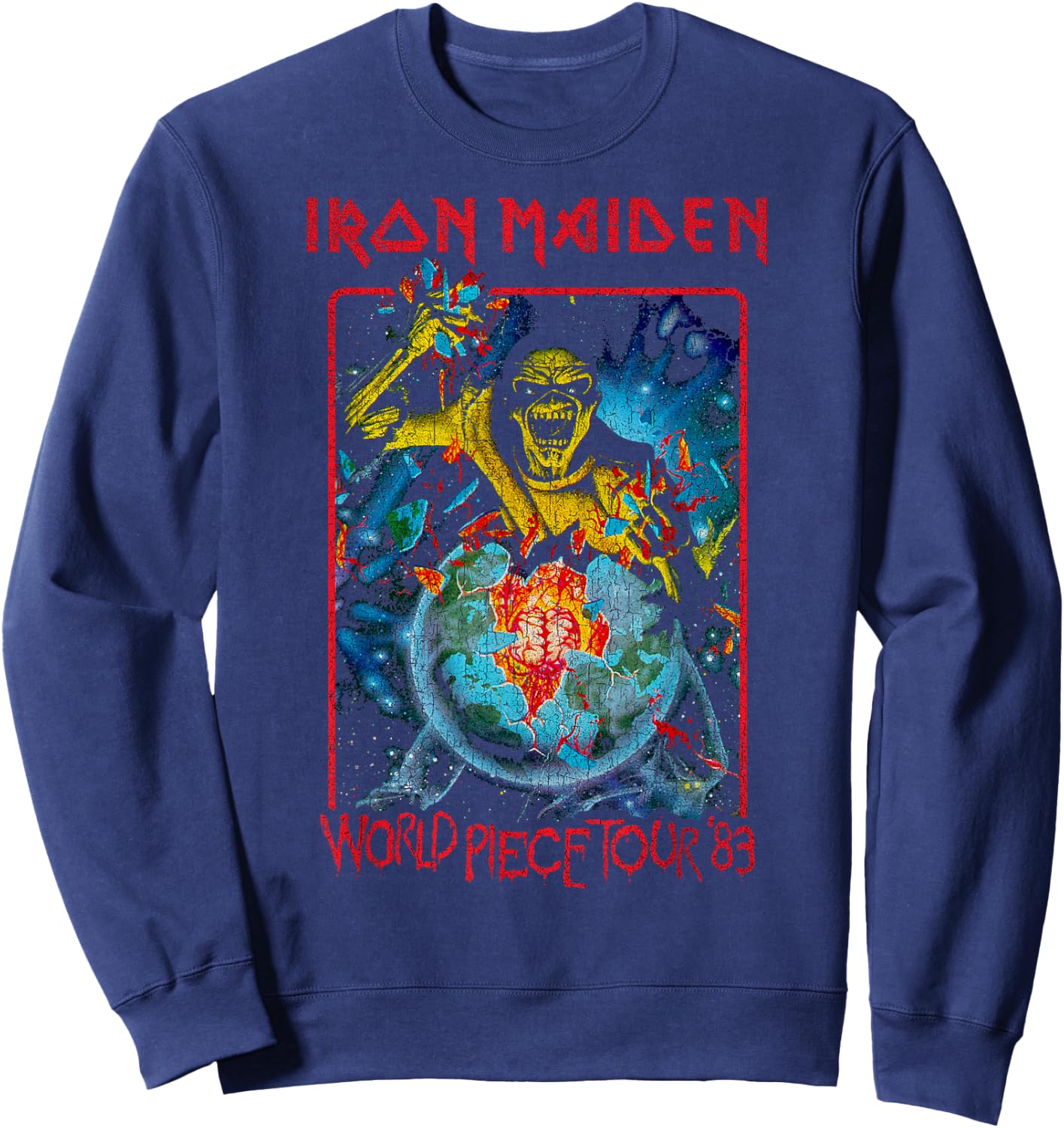 Iron Maiden - World Piece Tour '83 Sweatshirt - Sweatshirt | Navy