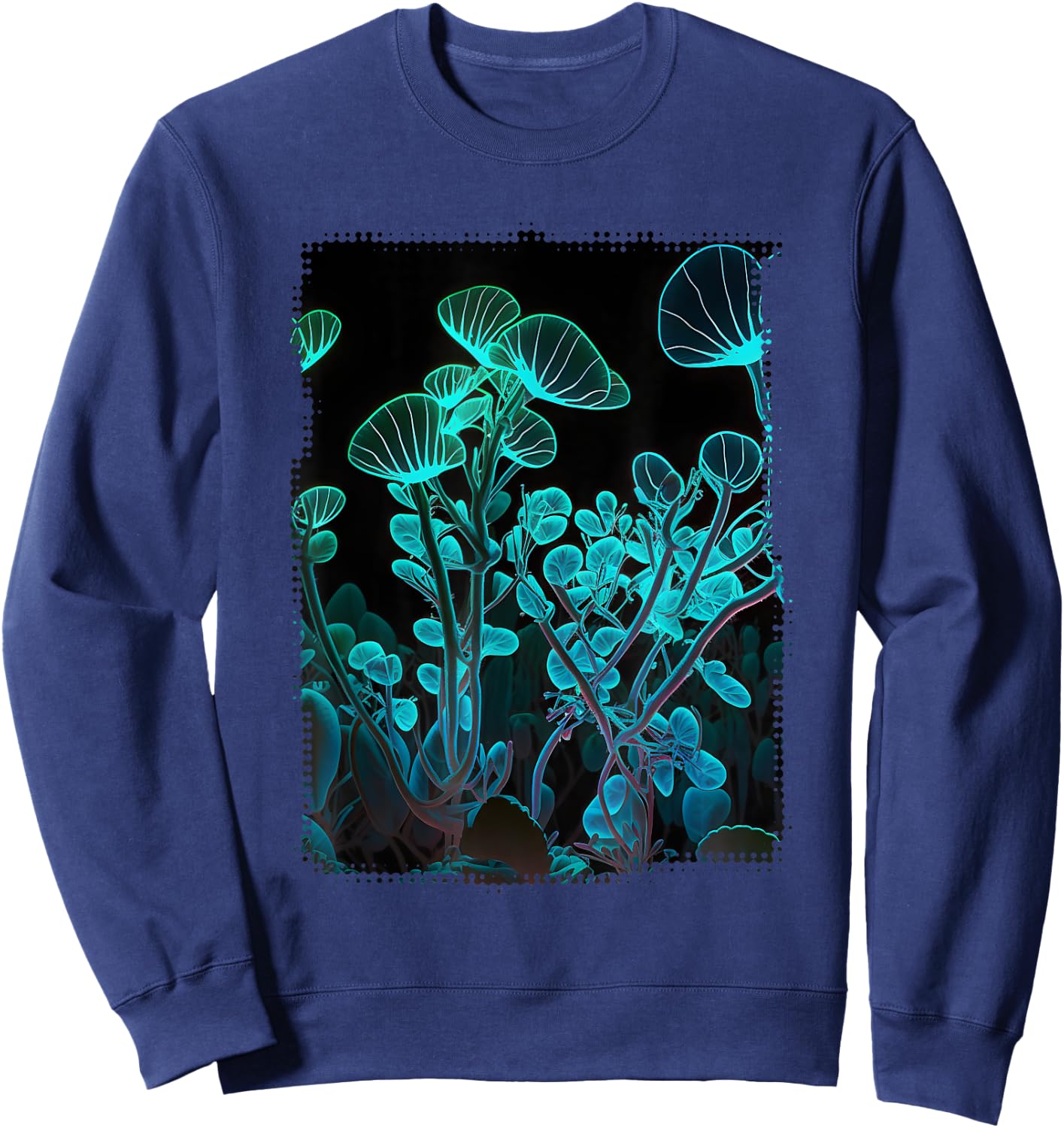 Bioluminescent Plants Nature Amazing Cool Sweatshirt - Sweatshirt | Navy