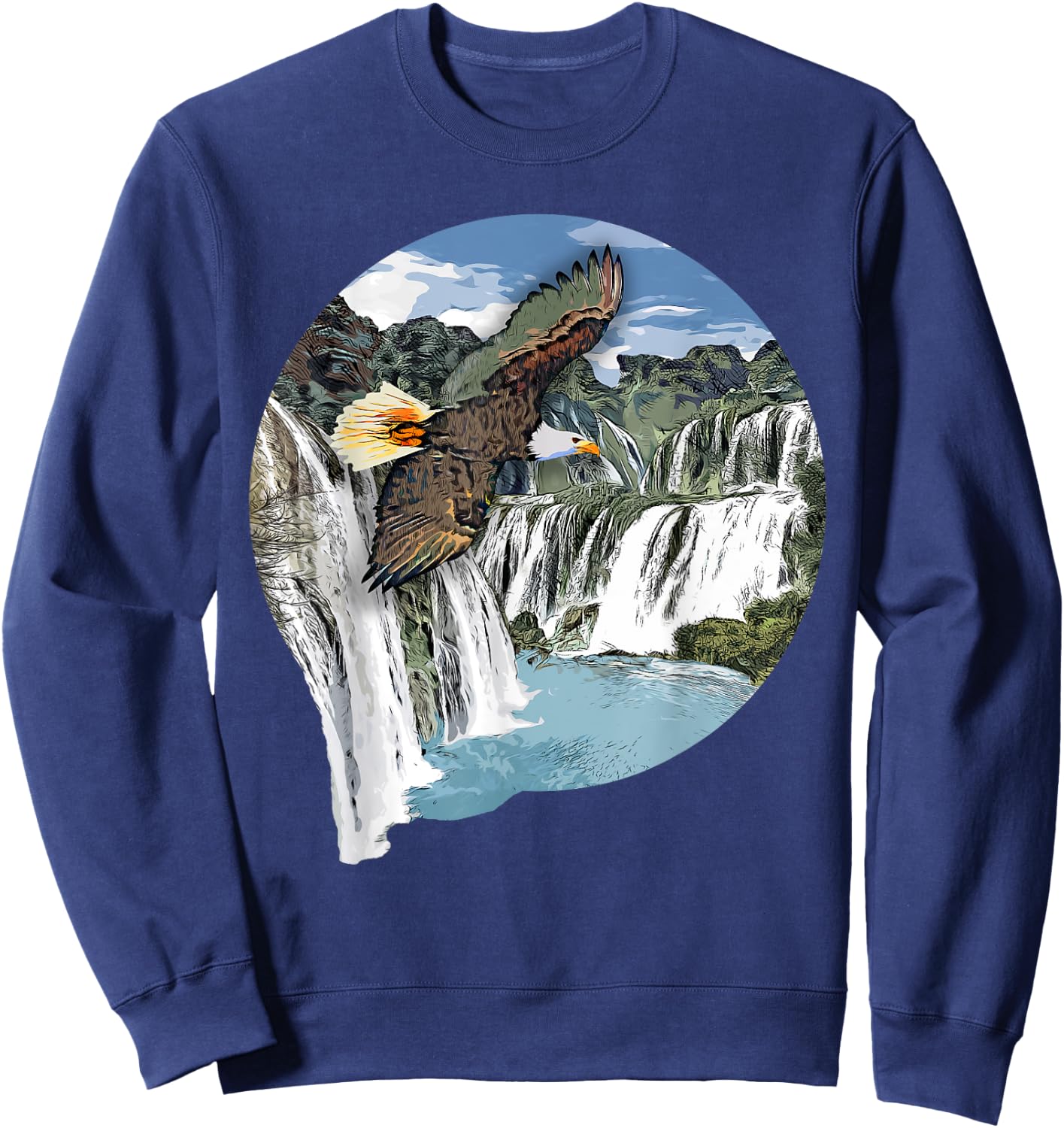 Bird Lover I Birds Of Prey I Eagle Sweatshirt - Sweatshirt | Navy