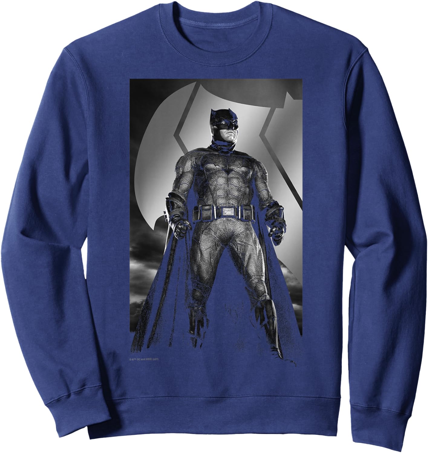 DC Comics Justice League Snyder Cut Batman Poster Sweatshirt - Sweatshirt | Navy