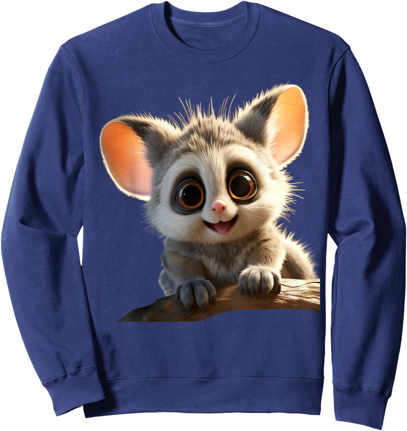 Galago Bush Baby Galagos Nagapies Monkey Ape Cute Galago Sweatshirt - Sweatshirt | Navy