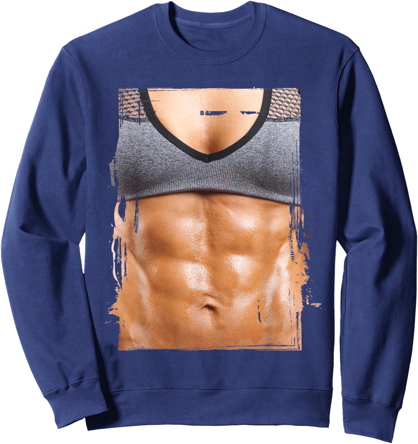 Fake Muscle I Woman Fitness Dream Woman Fitness Women Body Sweatshirt - Sweatshirt | Navy
