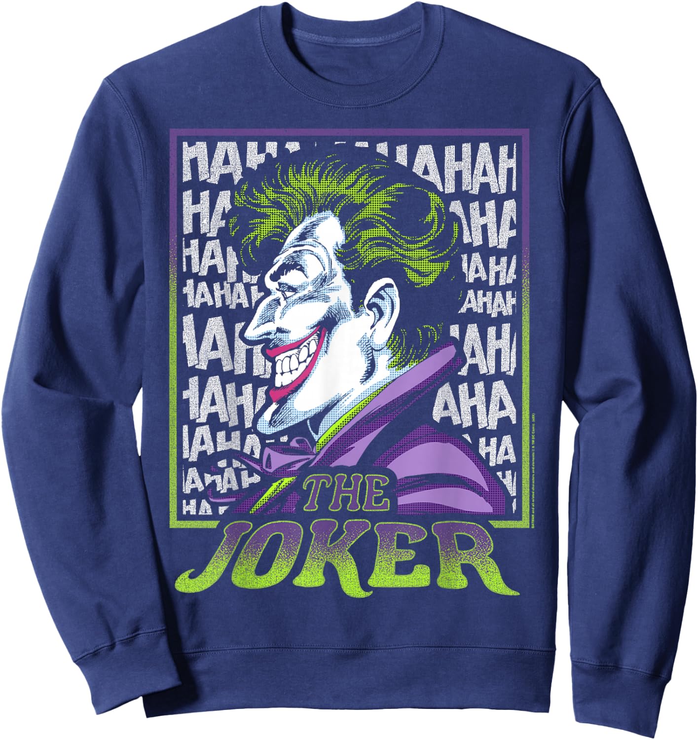 DC Comics Batman Joker Profile Sweatshirt - Sweatshirt | Navy