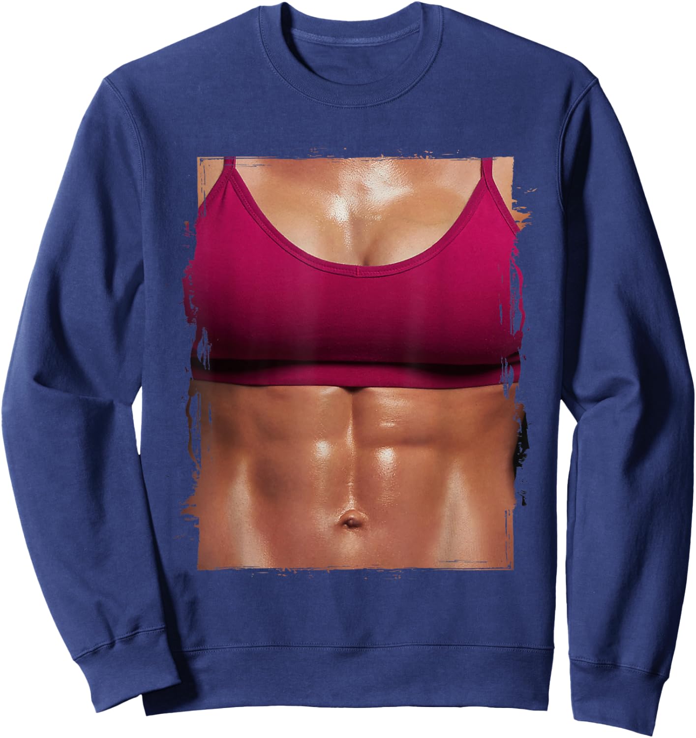 Fake Muscle I Woman Fitness Dream Woman Fitness Women Body Sweatshirt - Sweatshirt | Navy