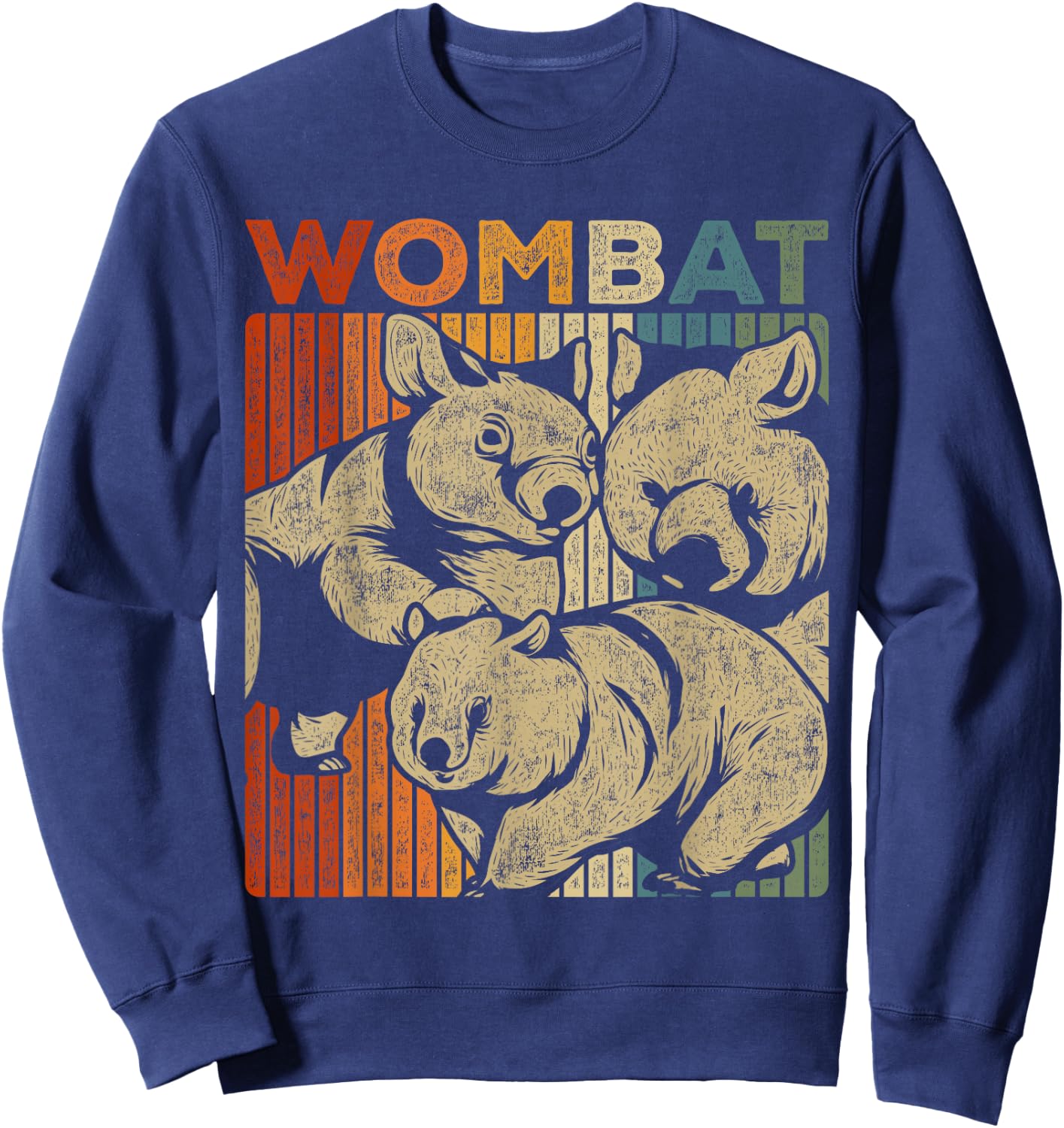 Retro Wombat Sweatshirt - Sweatshirt | Navy