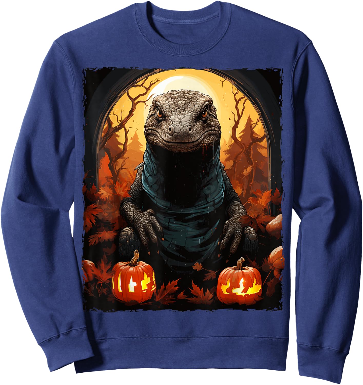 Komodo Dragon Halloween Sweatshirt - Sweatshirt | Navy