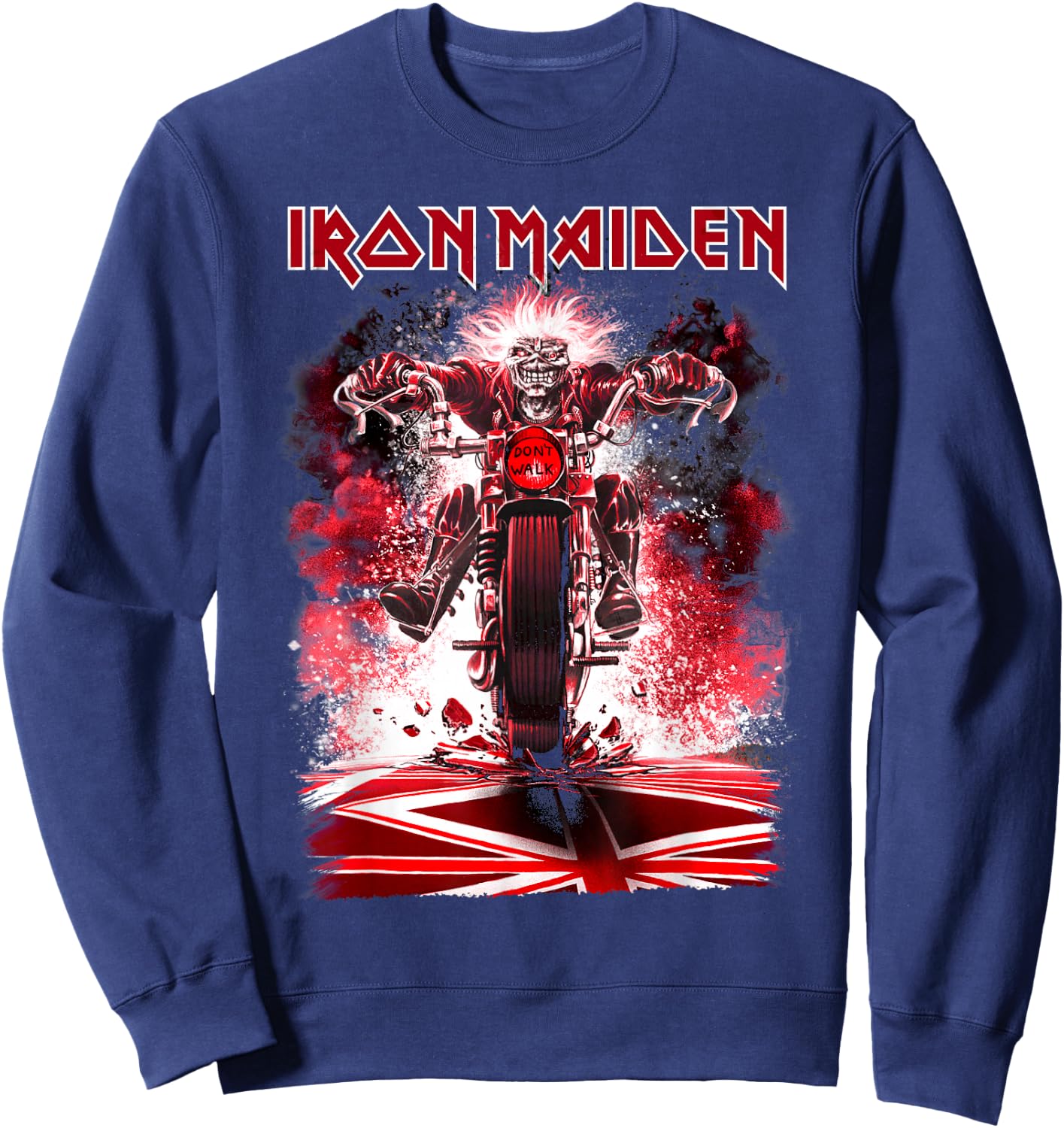 Iron Maiden - Eddie Bike Sweatshirt - Sweatshirt | Navy