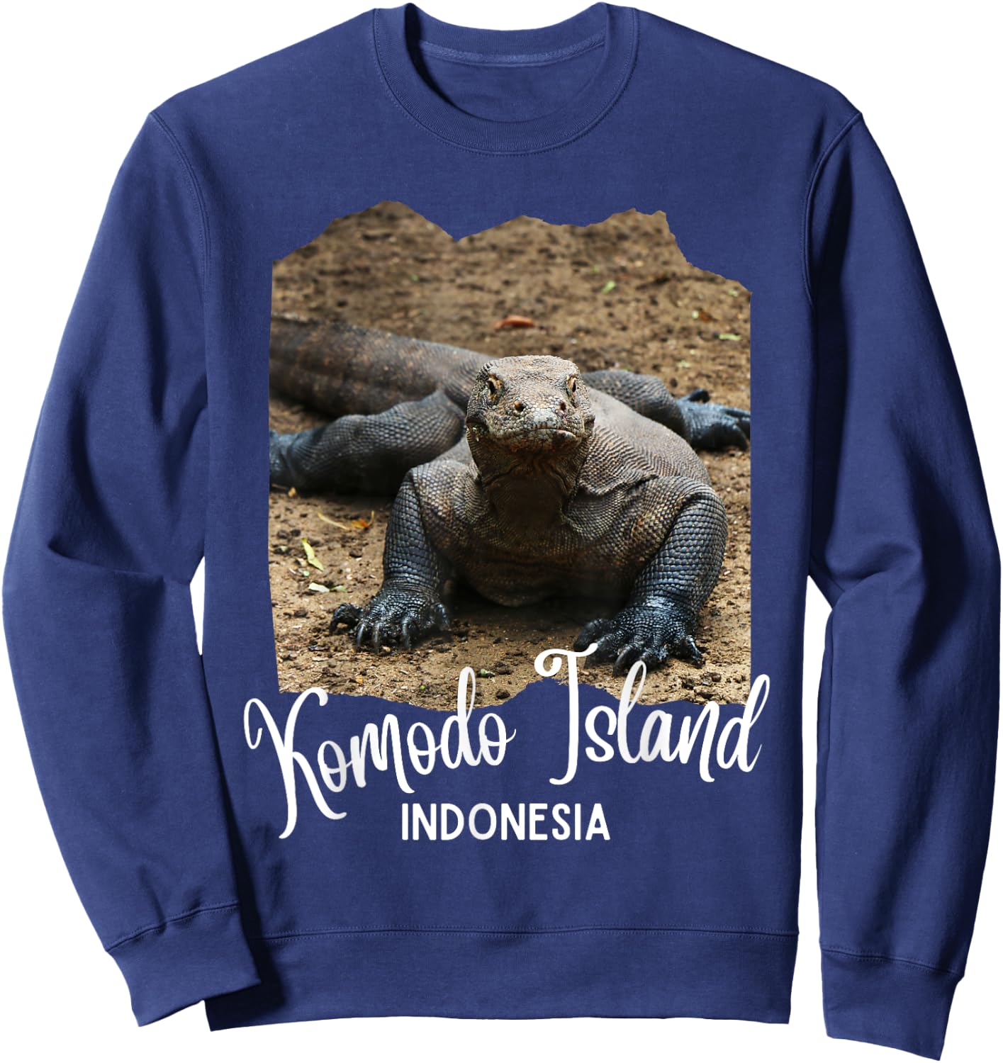 Komodo Island Indonesia Souvenir / Komodo Dragon Sweatshirt - Sweatshirt | Navy