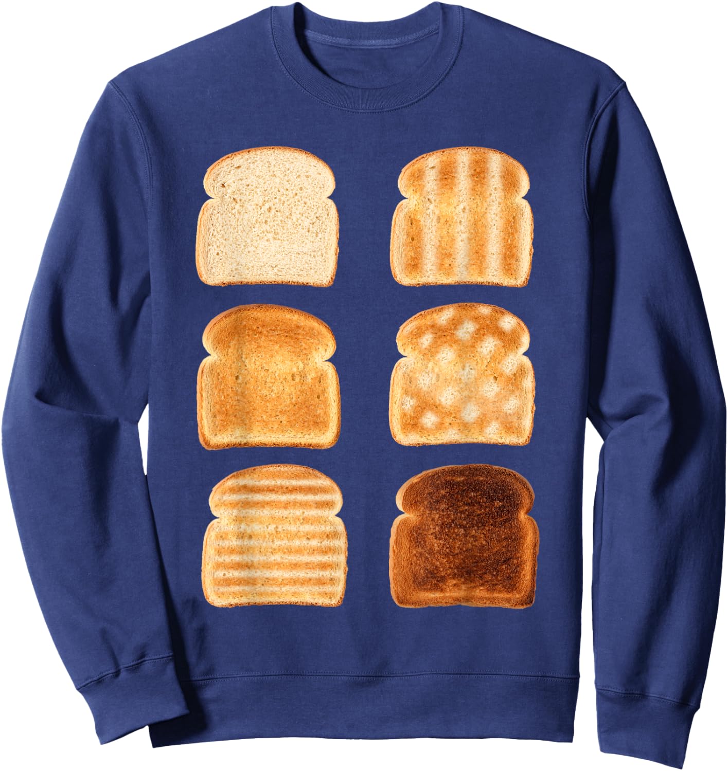 Toast Types I Bread Toast Toaster Breakfast Sweatshirt - Sweatshirt | Navy