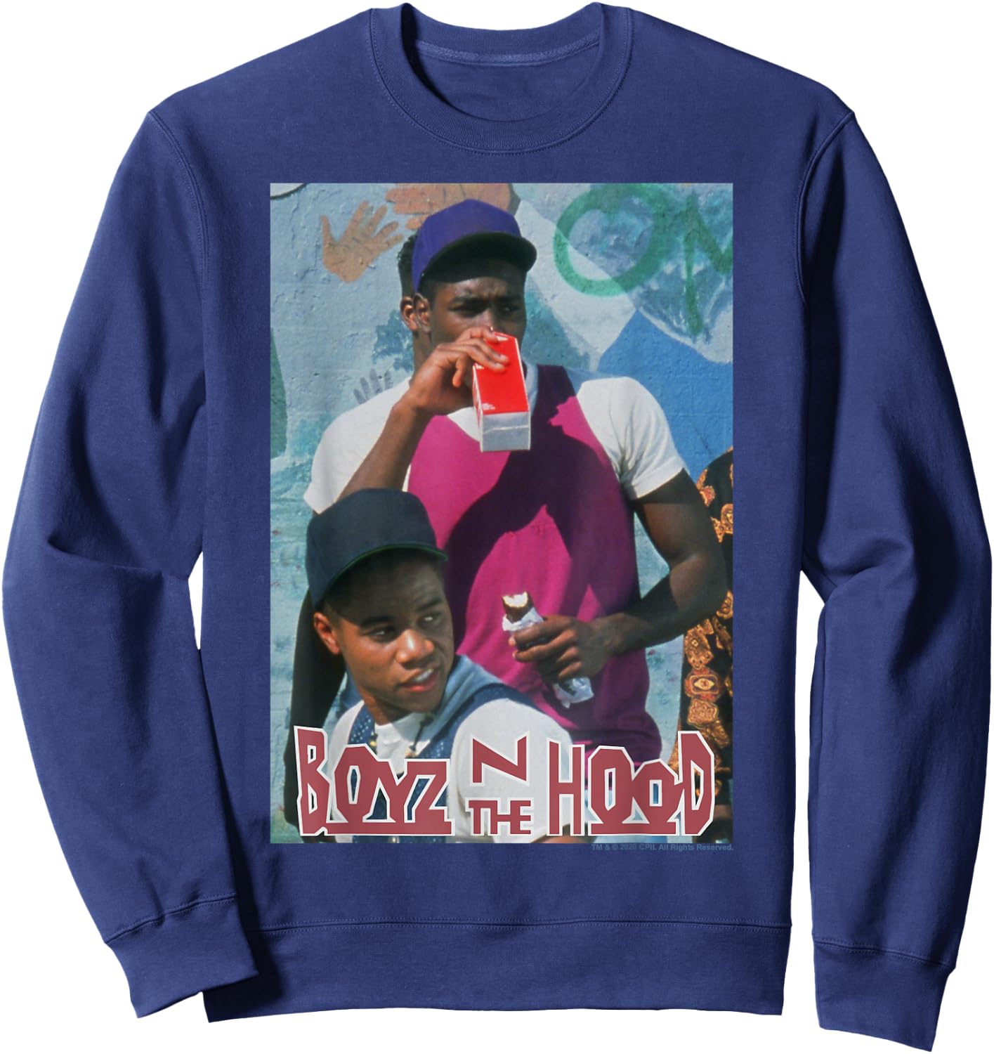 Boyz in The Hood Milk Poster Small Sweatshirt - Sweatshirt | Navy