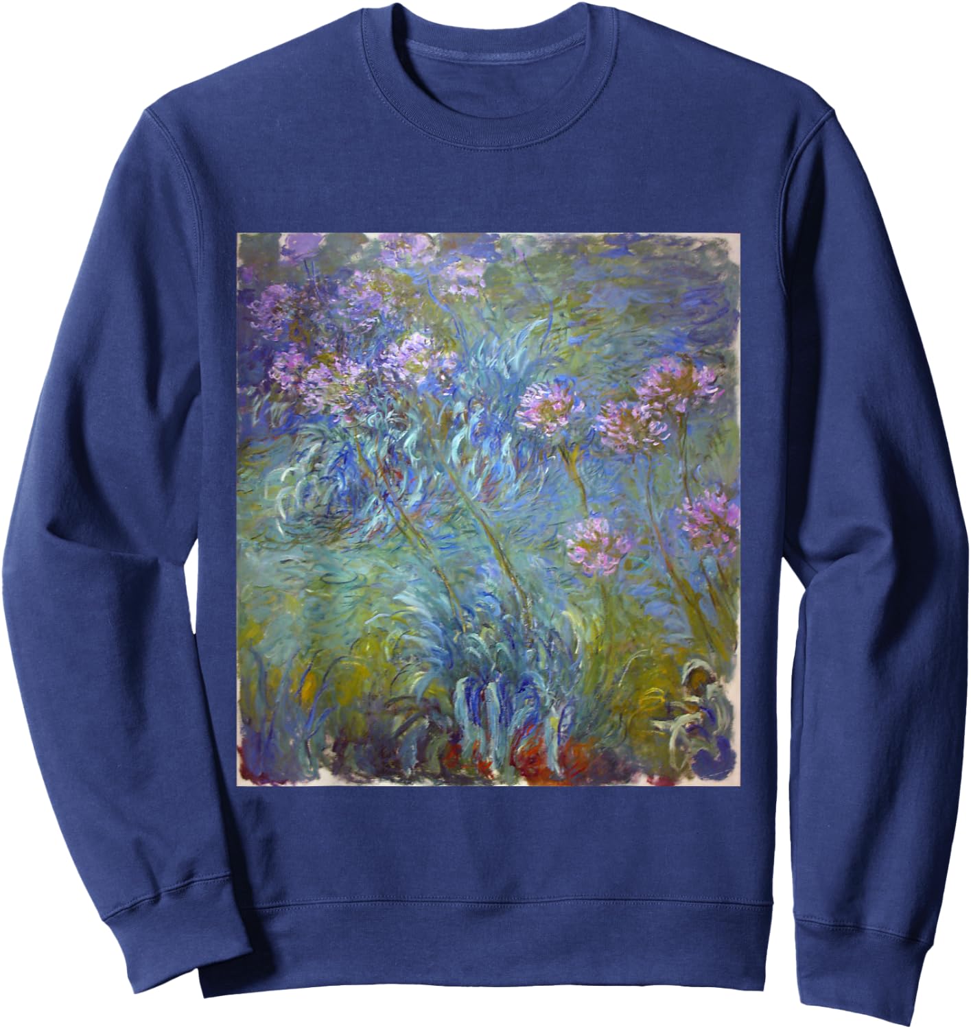 Monet's Agapanthus Sweatshirt - Sweatshirt | Navy