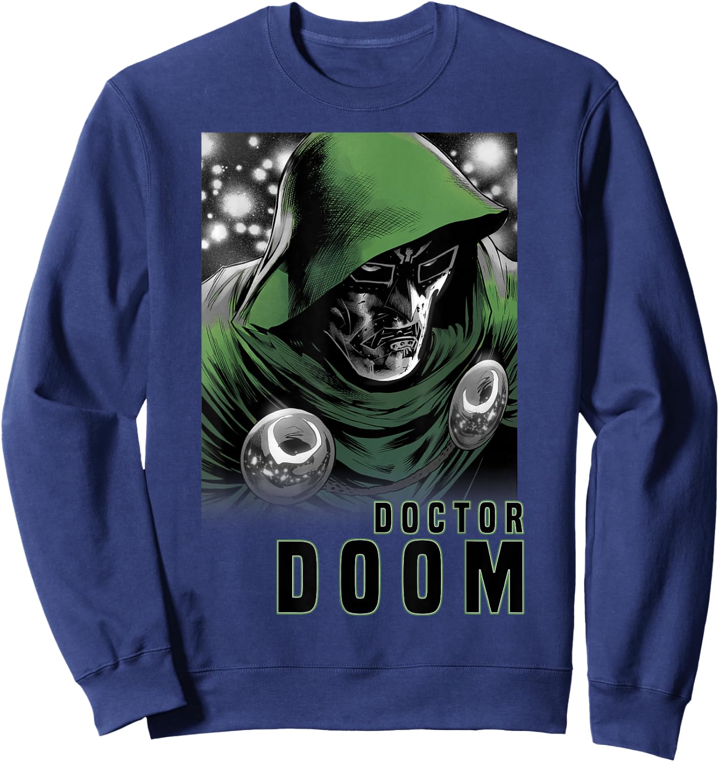 Marvel Fantastic Four Doctor Doom Portrait Small Sweatshirt - Sweatshirt | Navy