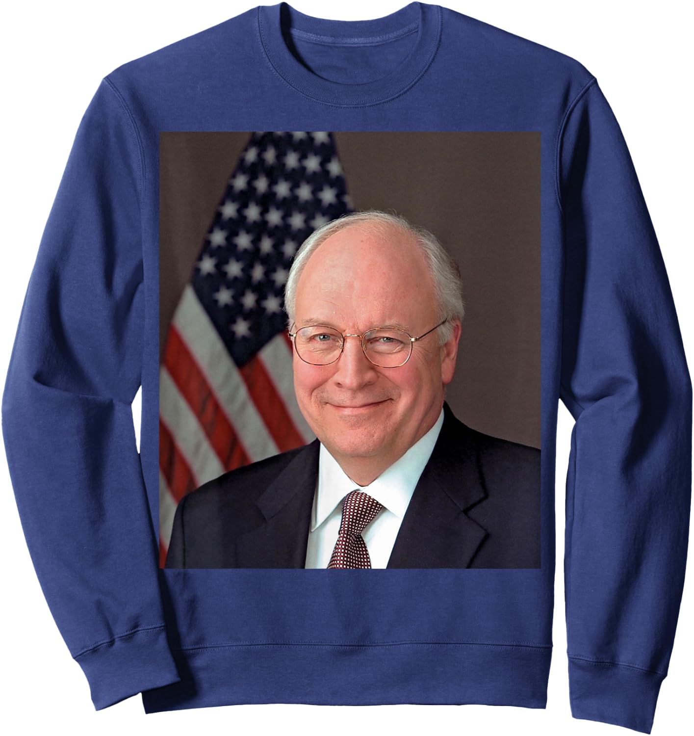 Dick Cheney American Flag Men Sweatshirt - Sweatshirt | Navy