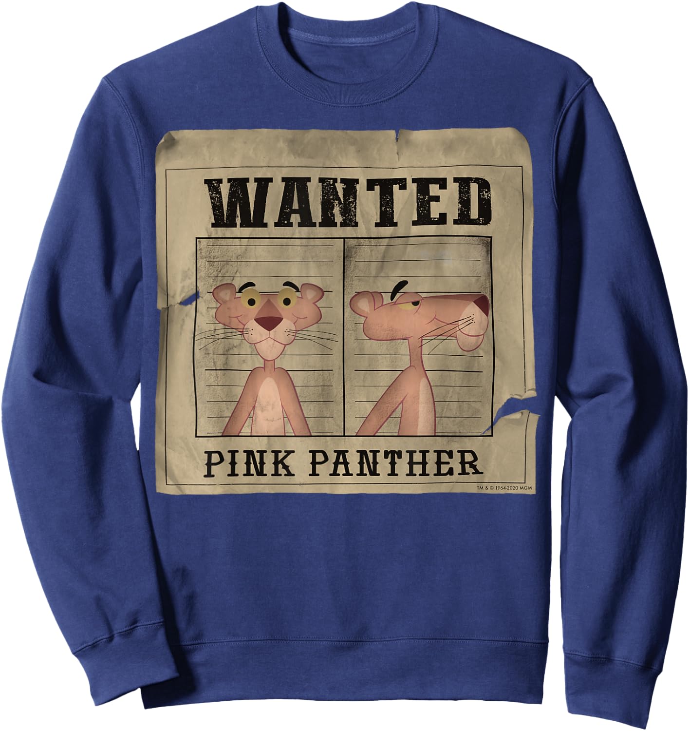 The Pink Panther Wanted Poster Small Sweatshirt - Sweatshirt | Navy