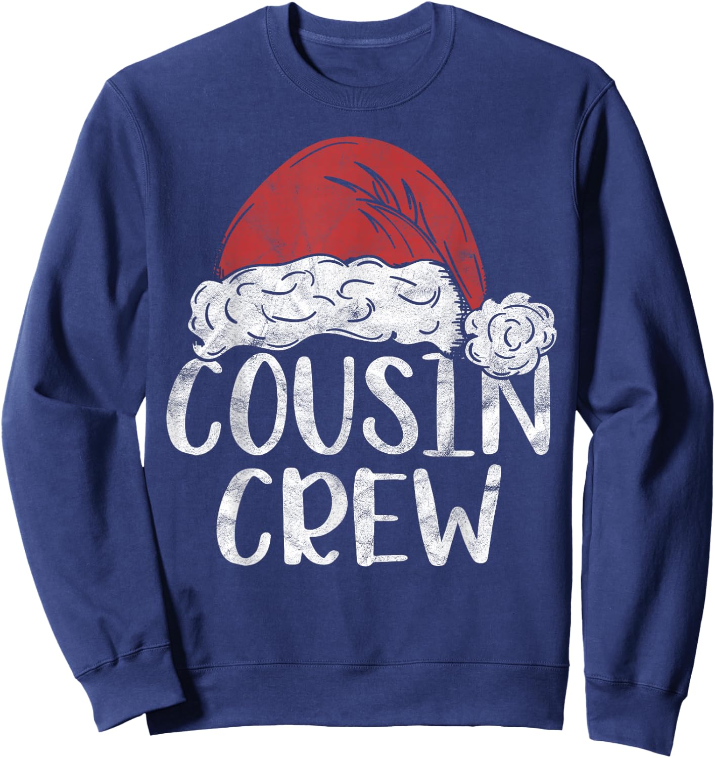Cousin Crew Christmas Costume Gift Matching Family Xmas Sweatshirt - Sweatshirt | Navy