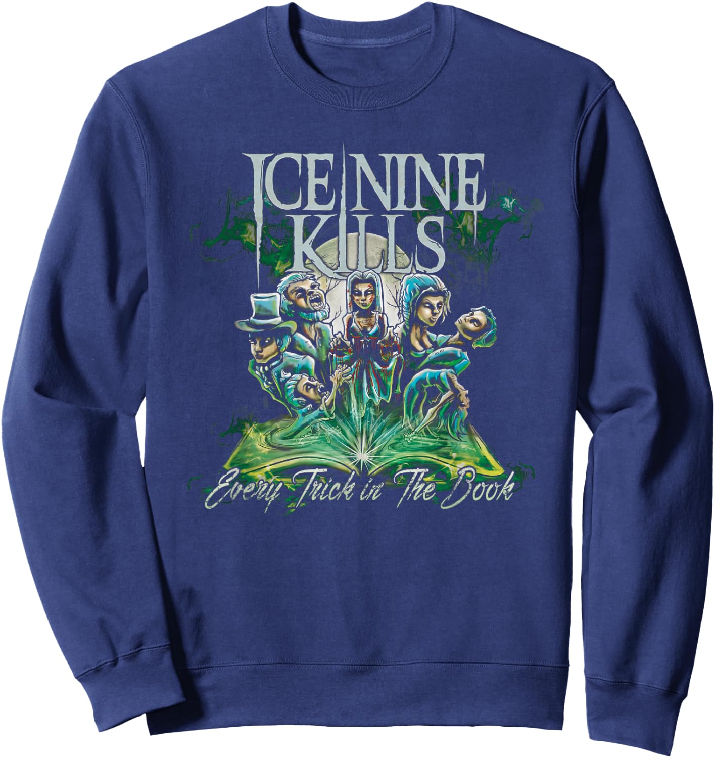 Ice Nine Kills - Every Trick in The Book Cover Sweatshirt - Sweatshirt | Navy