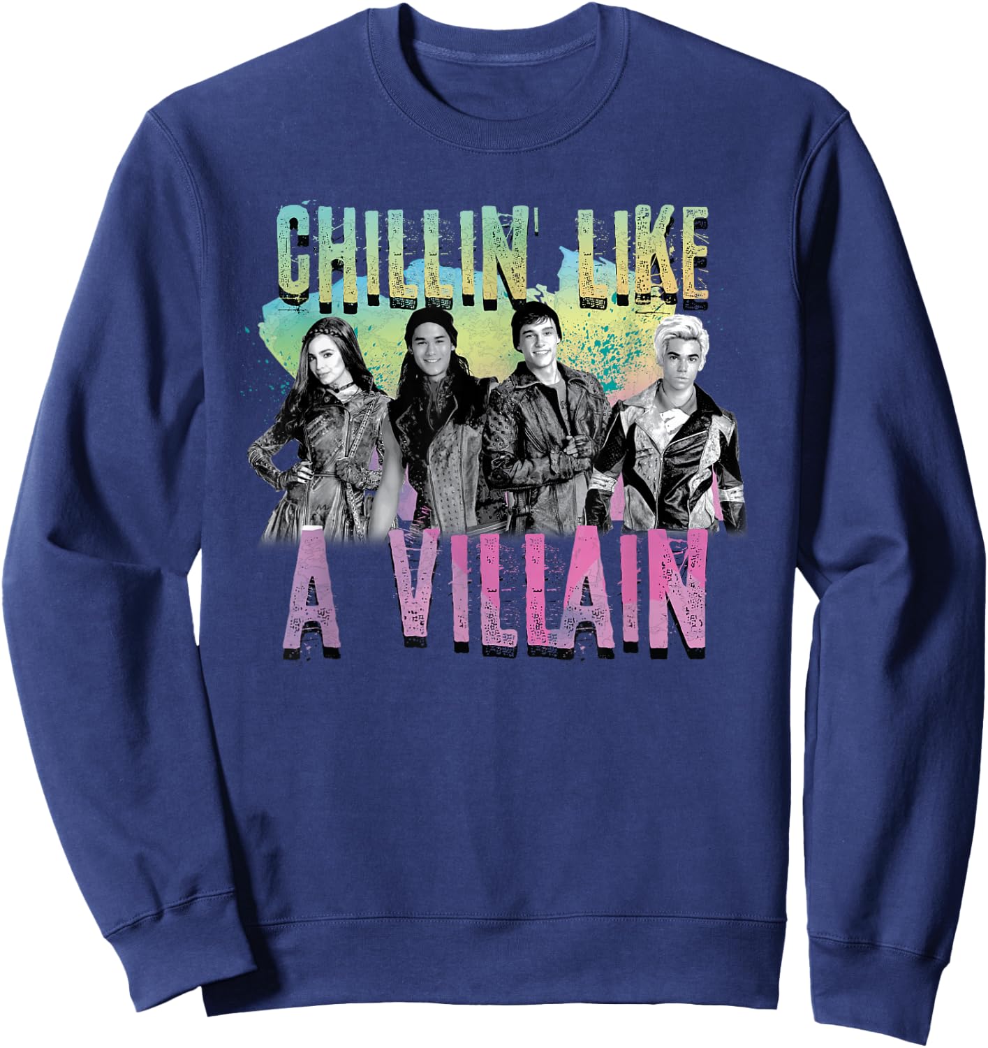 Disney - Descendants Chillin Like A Villain Sweatshirt - Sweatshirt | Navy