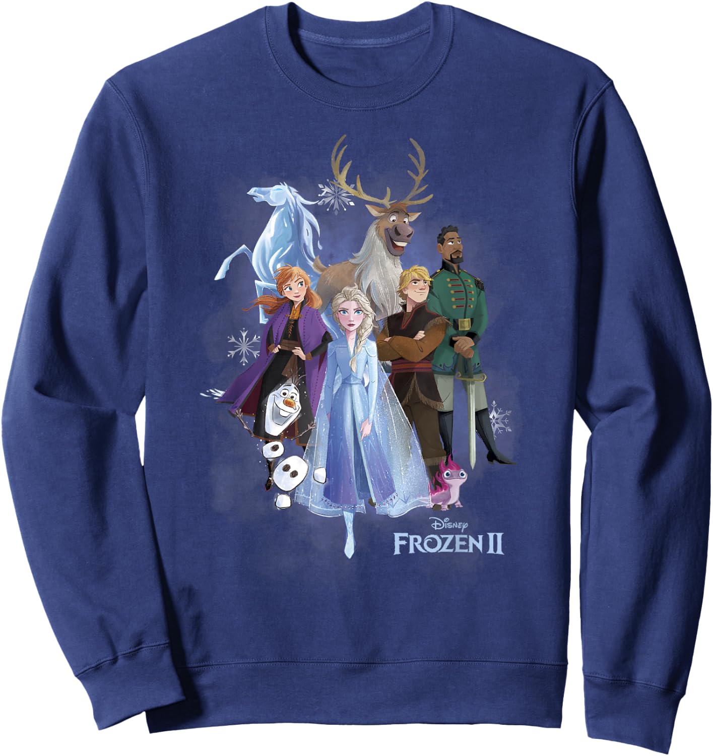 Disney Frozen 2 Group Shot Walking Into Forest Sweatshirt - Sweatshirt | Navy