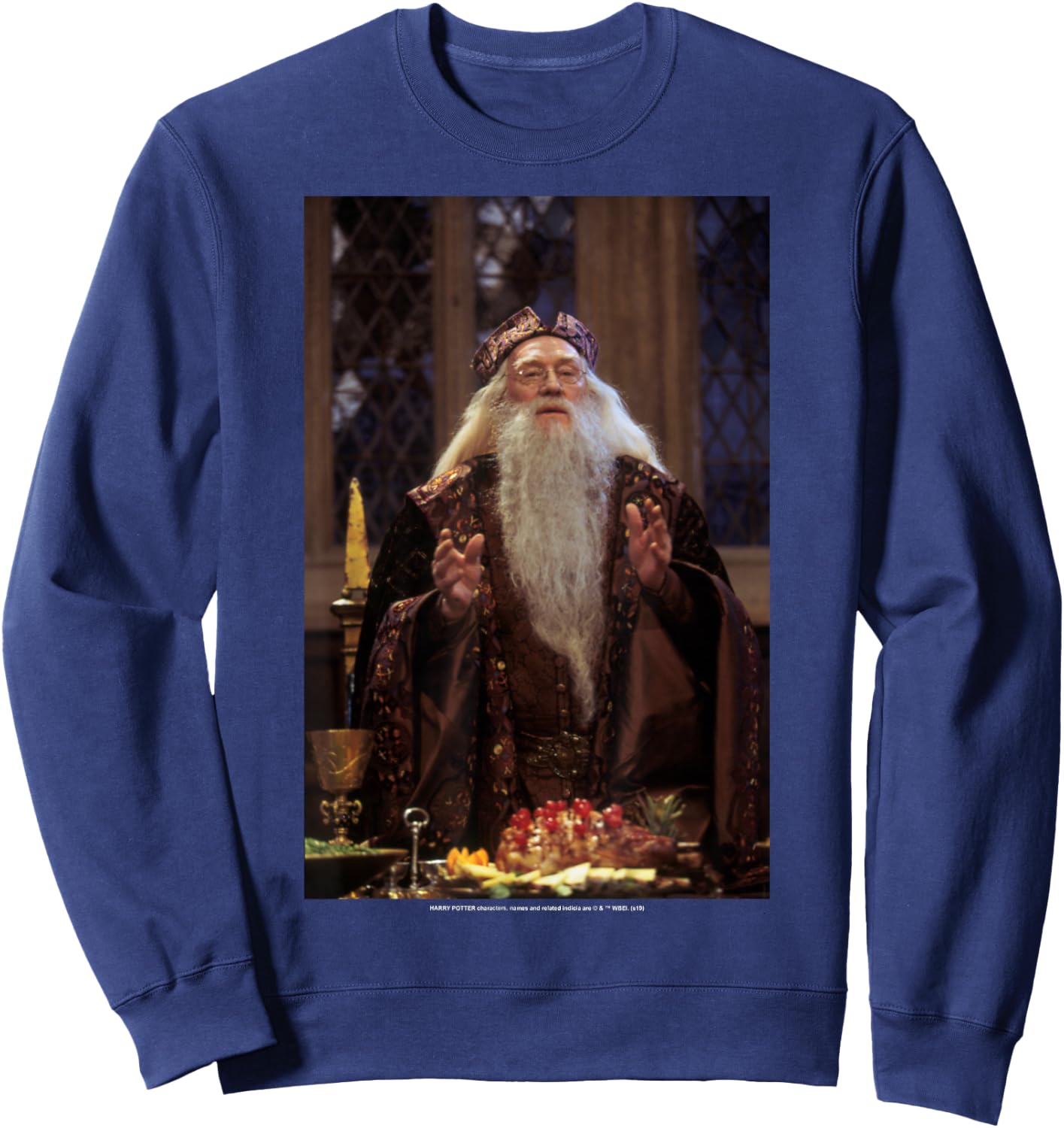 Harry Potter Professor Dumbledore Poster Sweatshirt - Sweatshirt | Navy