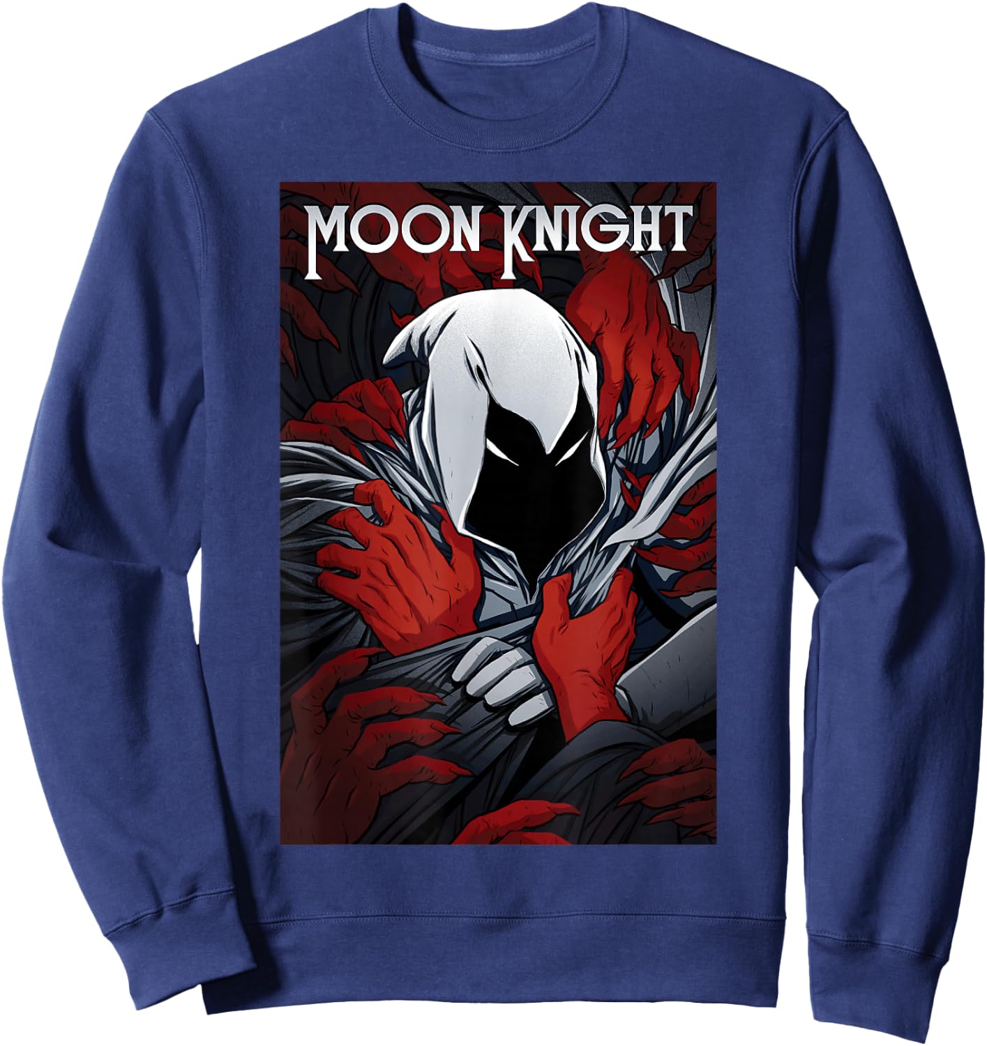 Marvel Moon Knight Choked Comic Cover Sweatshirt - Sweatshirt | Navy