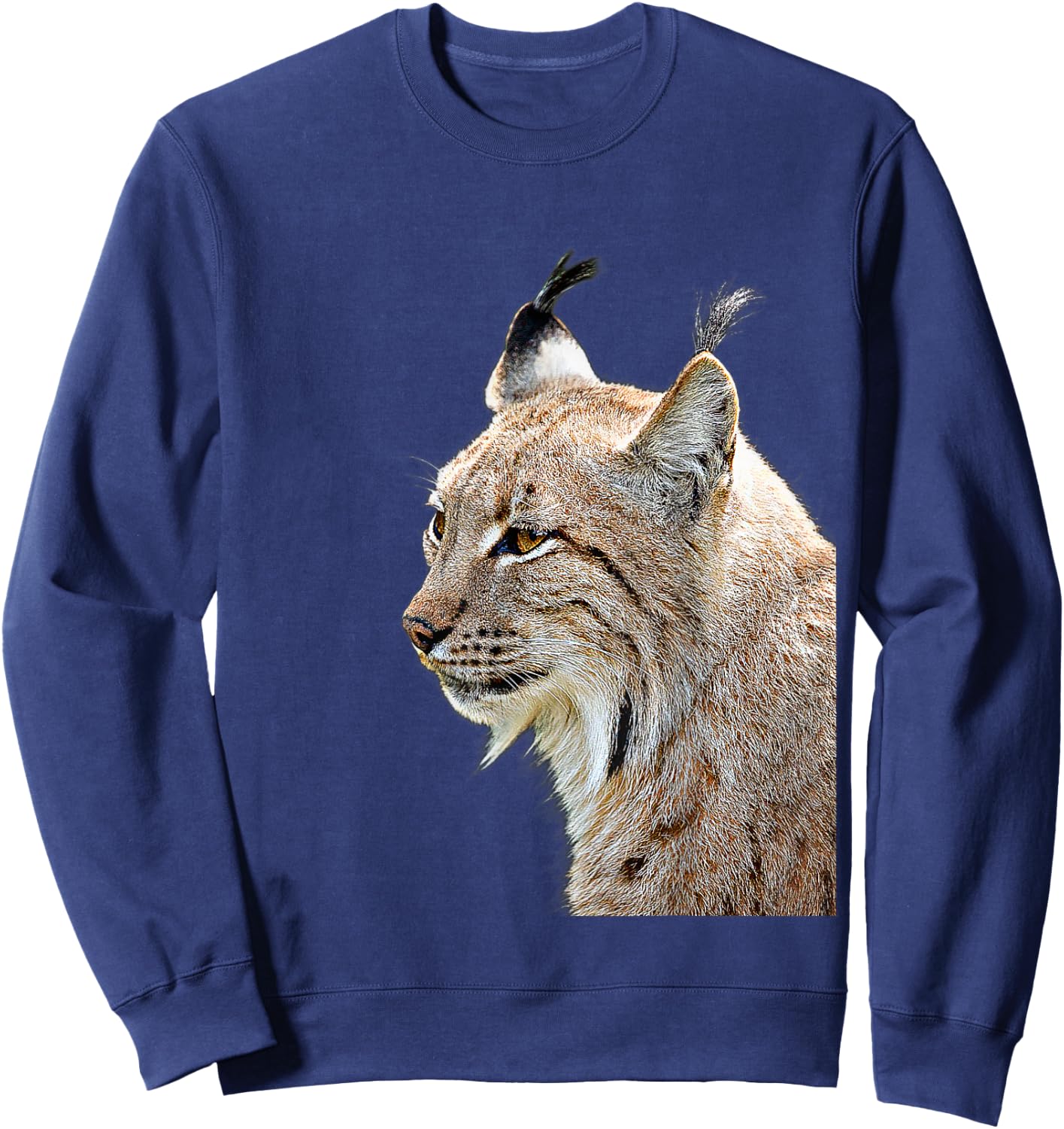 Lynx Canada Predator Big Cat Women Kids Sweatshirt - Sweatshirt | Navy