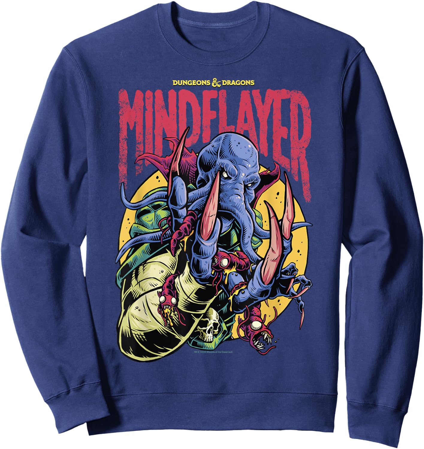Dungeons & Dragons Mindflayer Logo Sweatshirt - Sweatshirt | Navy