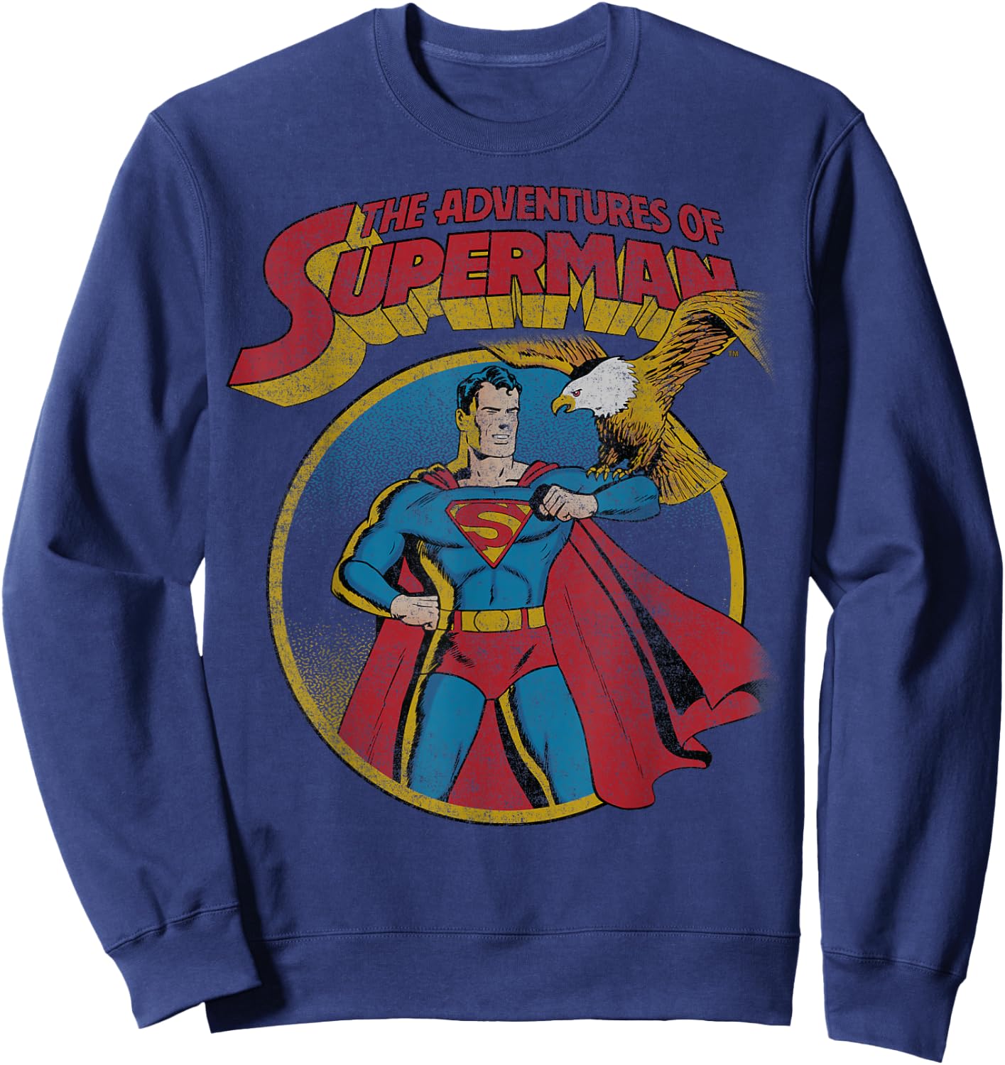 DC Comics Superman With Eagle Sweatshirt - Sweatshirt | Navy