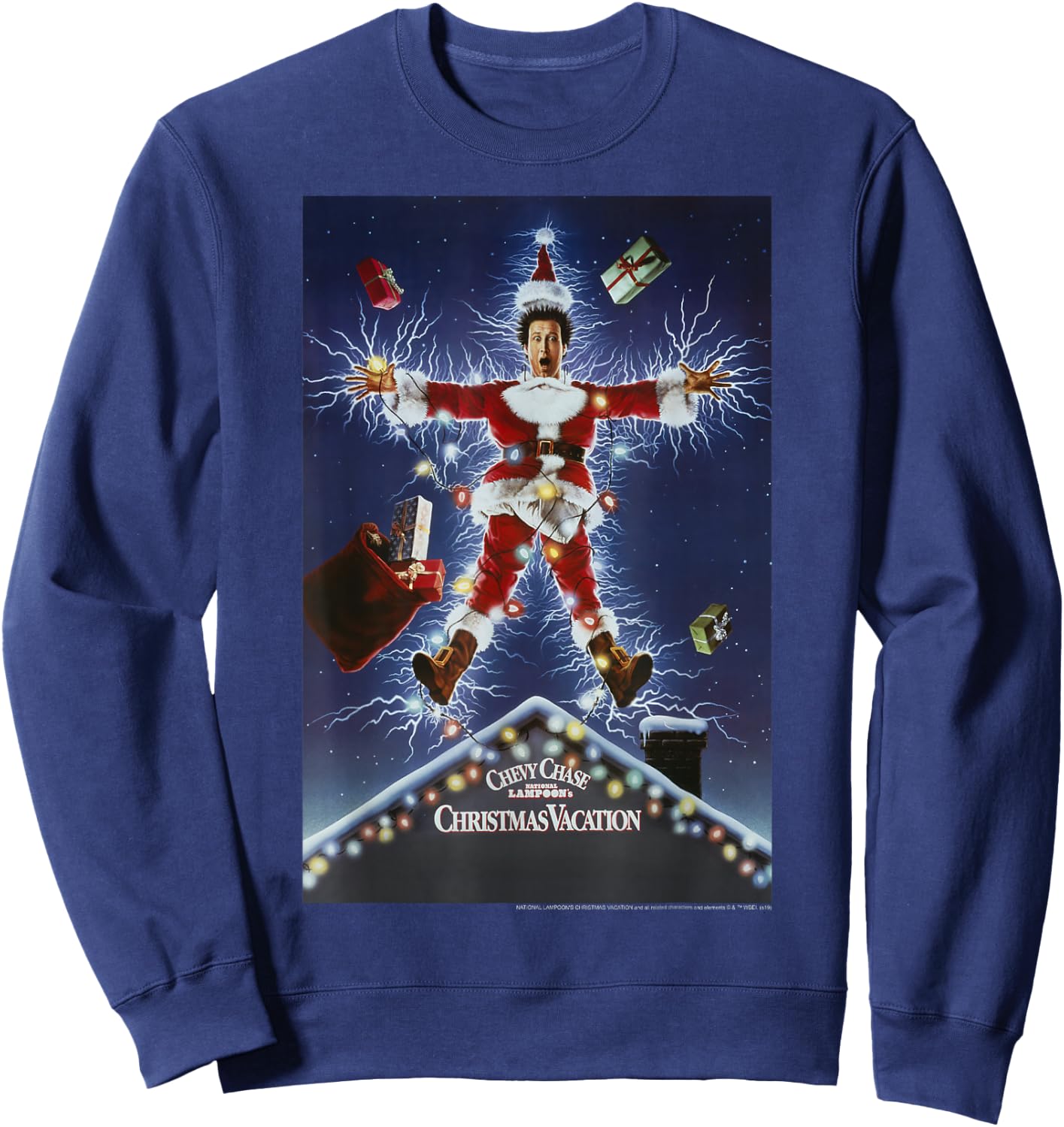 National Lampoon's Christmas Vacation Classic Movie Poster Sweatshirt - Sweatshirt | Navy