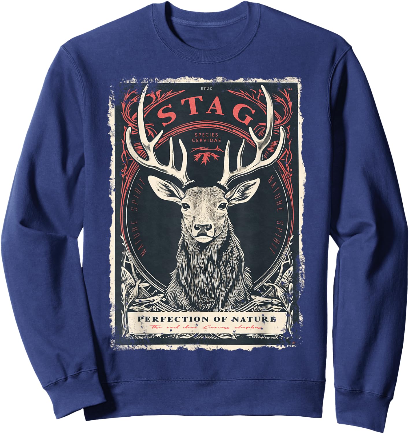 Aesthetic Retro Fashion Vintage Fashion Women Men Streetwear Sweatshirt - Sweatshirt | Navy