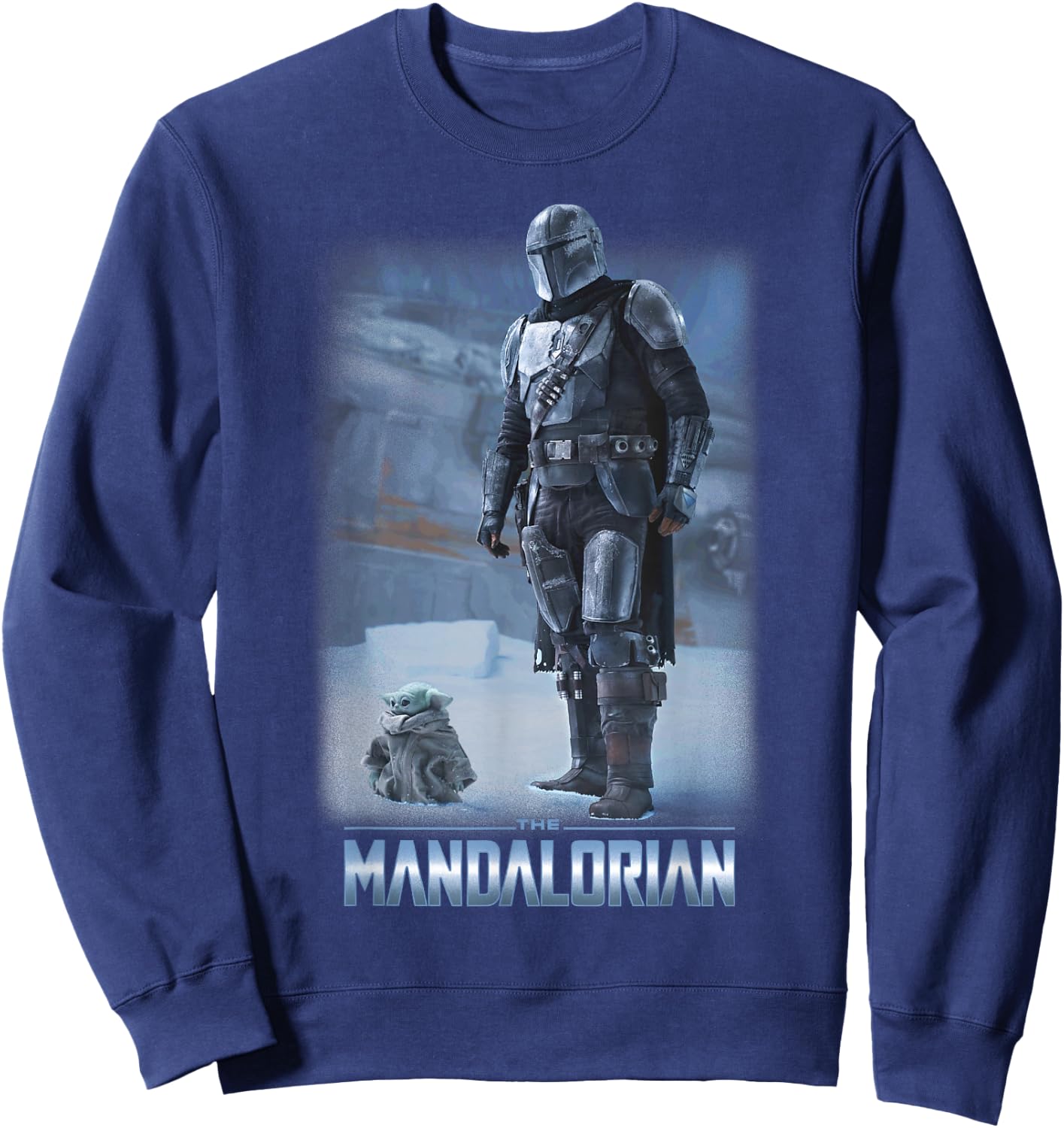 Star Wars: The Mandalorian & The Child Icy Portrait R12 Sweatshirt - Sweatshirt | Navy
