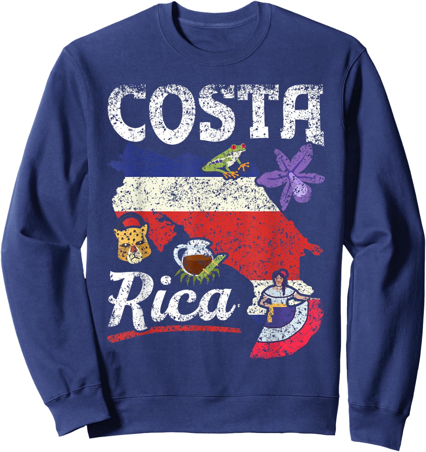 Costa Rica Holidays Costa Rican Travel Costa Rica Sweatshirt - Sweatshirt | Navy