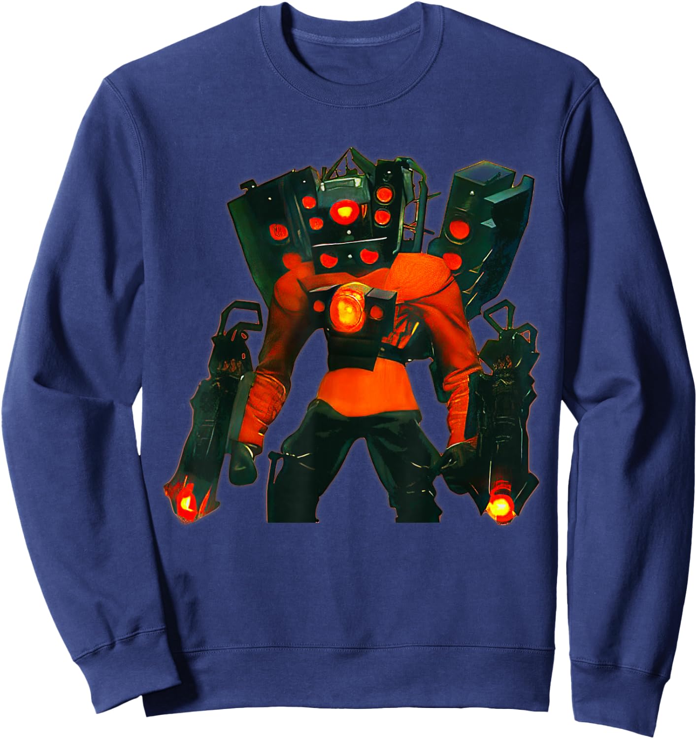 Skibidi Toilet Speakerman Cameraman, Toilet ,Tvman Sweatshirt - Sweatshirt | Navy