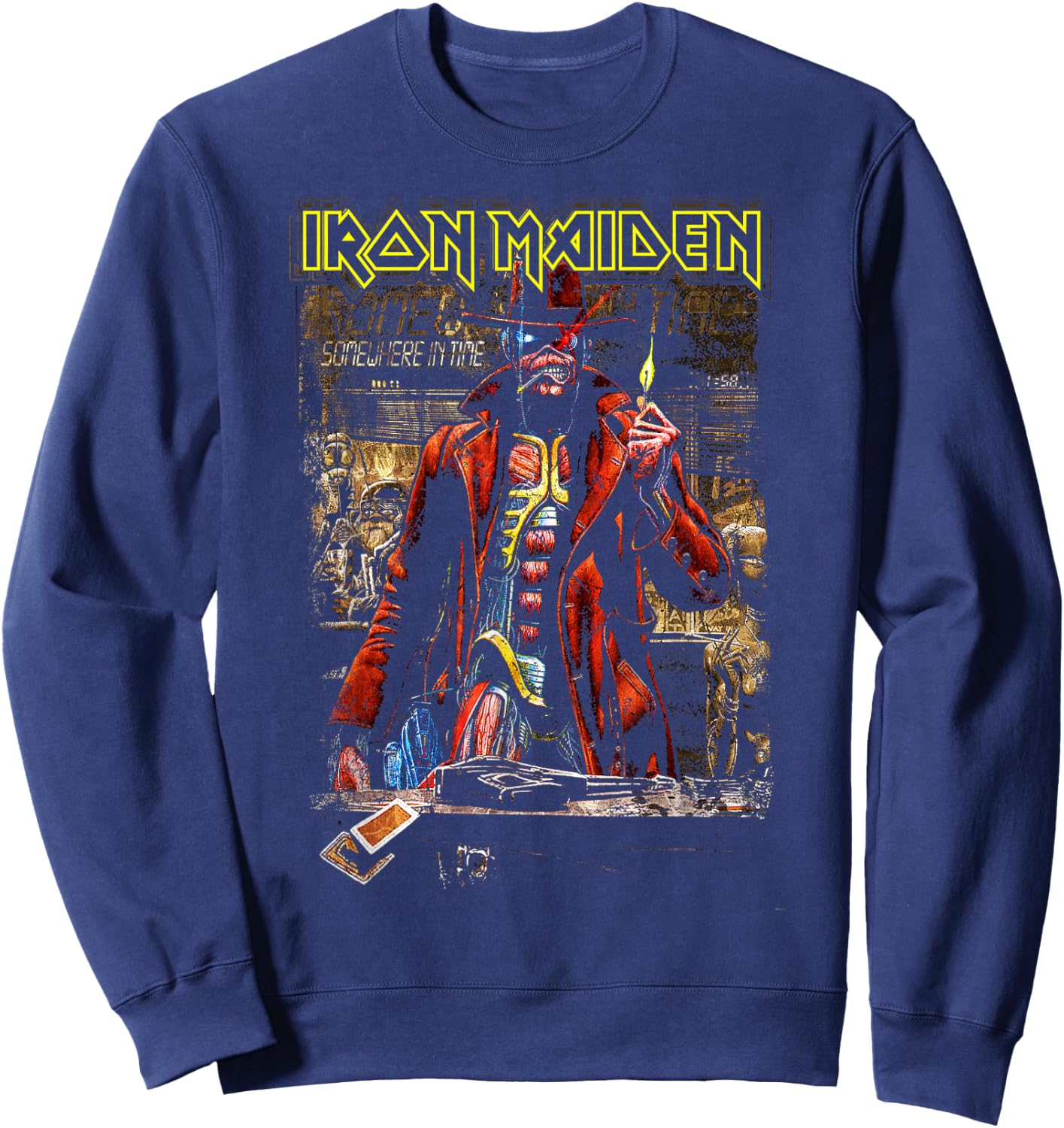 Iron Maiden - Stranger Sepia Sweatshirt - Sweatshirt | Navy