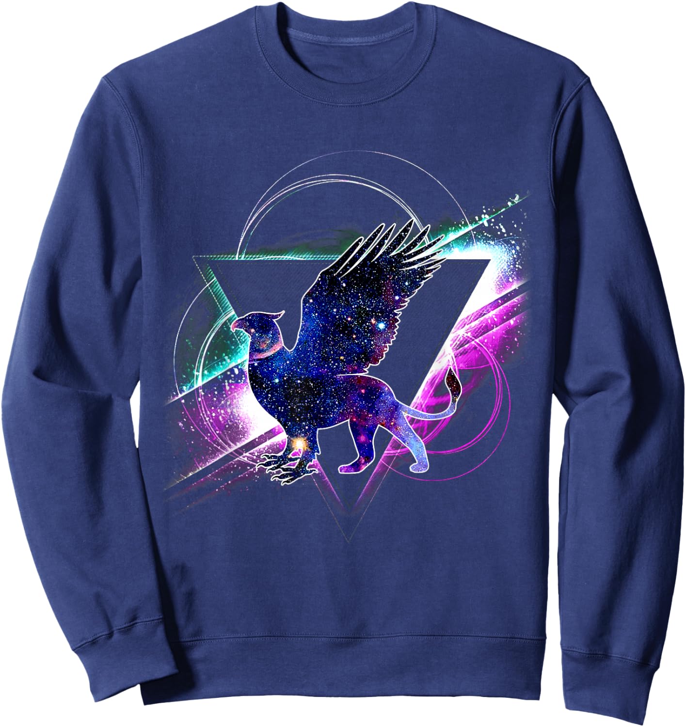 Aesthetic Galaxy Griffin Sweatshirt - Sweatshirt | Navy