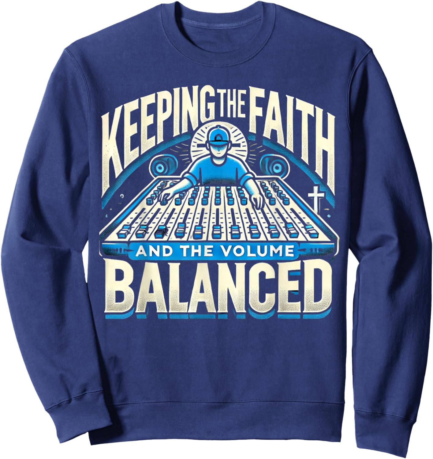 Recording Engineer Audio Church Sound Tech Church Sound Guy Sweatshirt - Sweatshirt | Navy