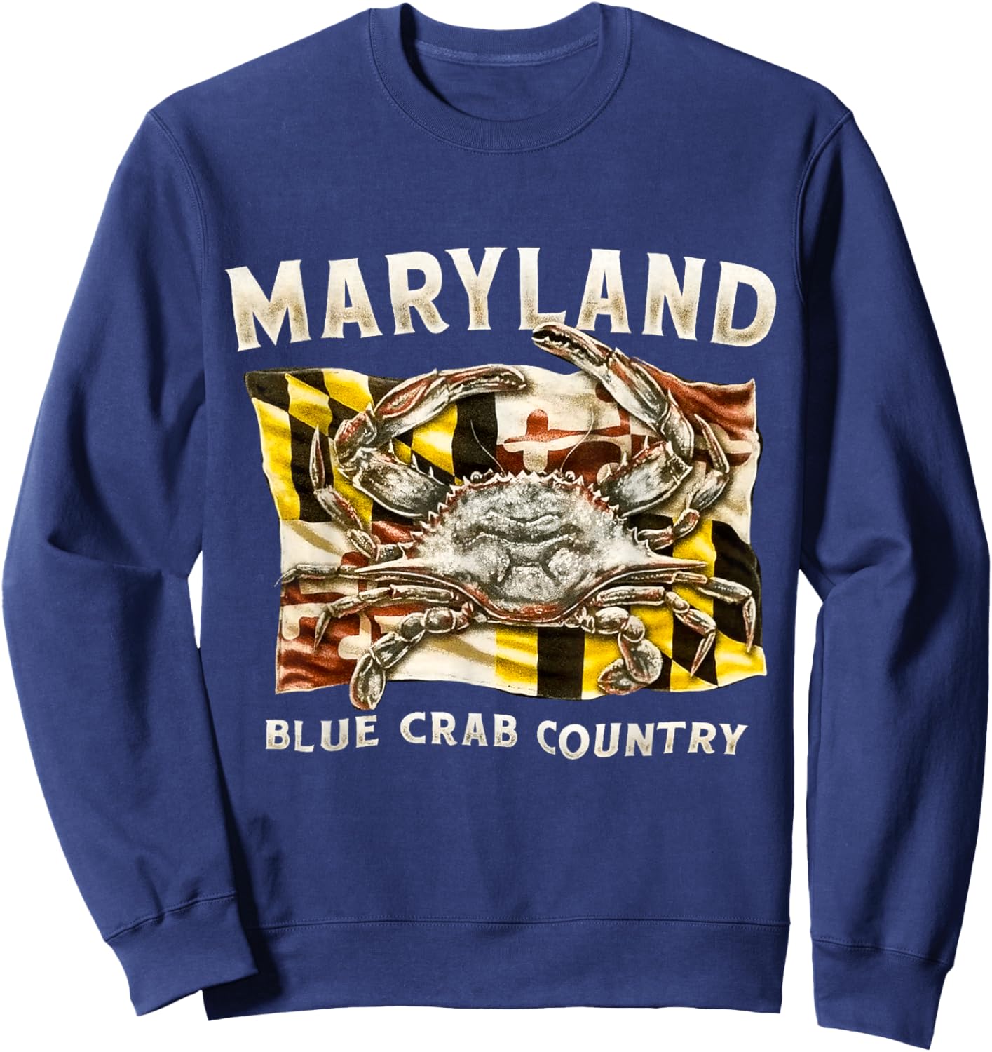Maryland blue crab country Sweatshirt - Sweatshirt | Navy
