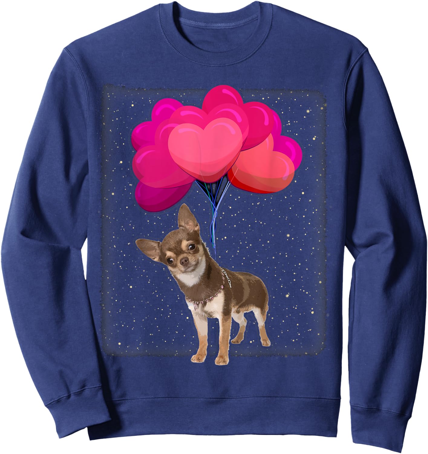 Dog Love Women Girls Kids Chihuahua Sweatshirt - Sweatshirt | Navy