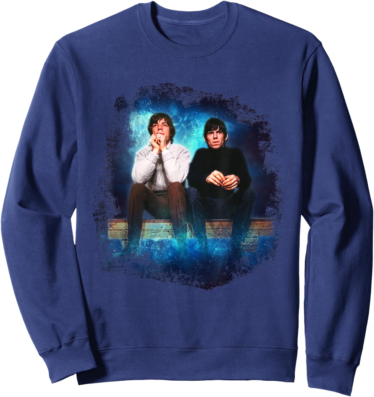 TV Times Mick Jagger & Keith Richards Of The Rolling Stones Sweatshirt - Sweatshirt | Navy