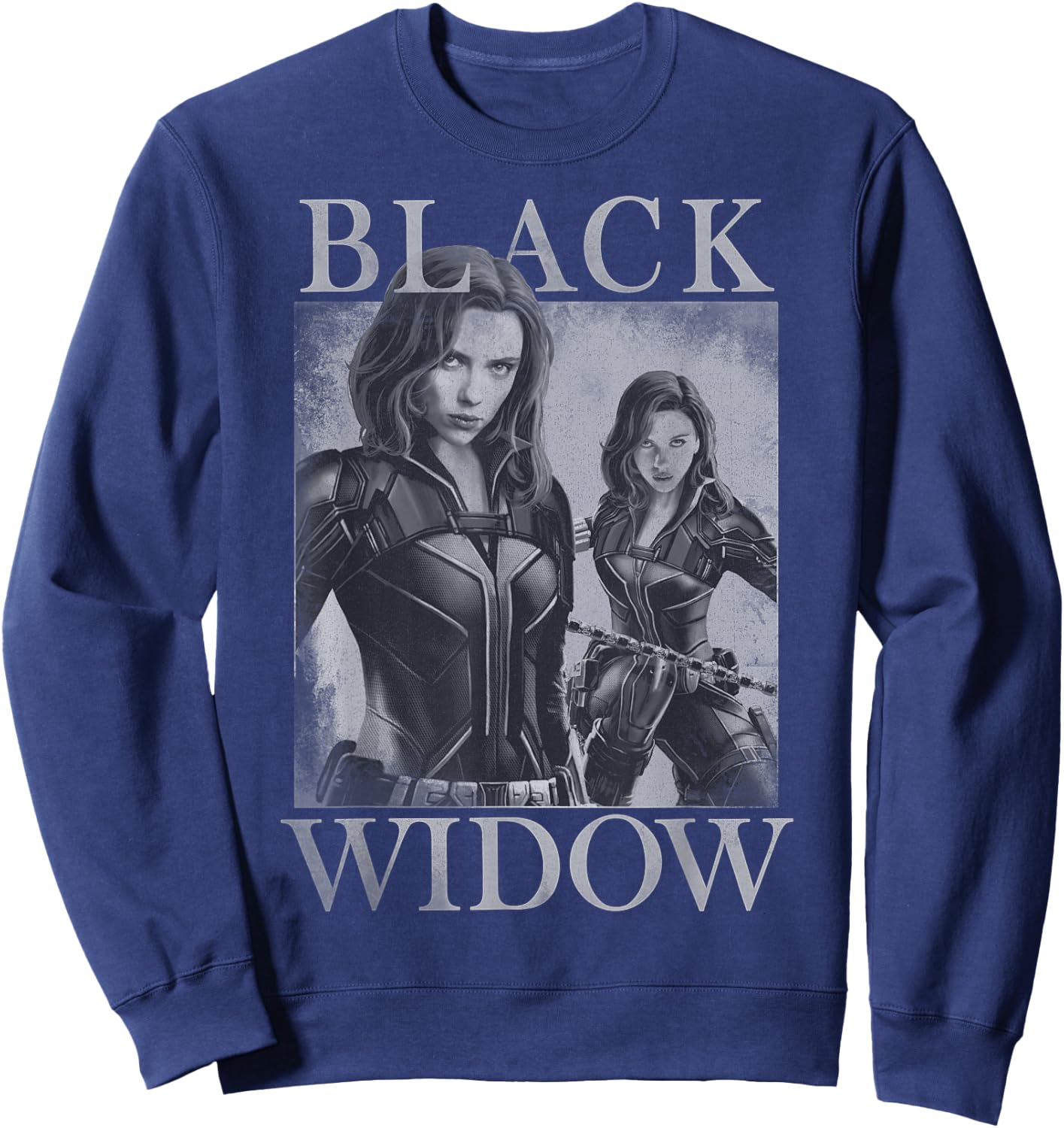 Marvel Black Widow Double Portrait Sweatshirt - Sweatshirt | Navy