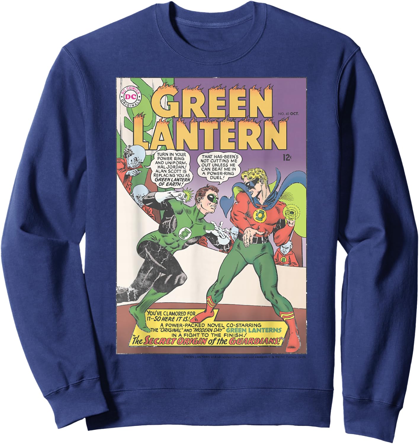 DC Comics The Green Lantern Comic Cover Sweatshirt - Sweatshirt | Navy